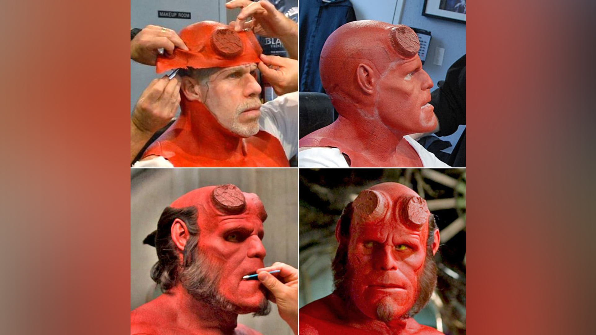 Machiajul lui Ron Perlman în filmul 'Hellboy'