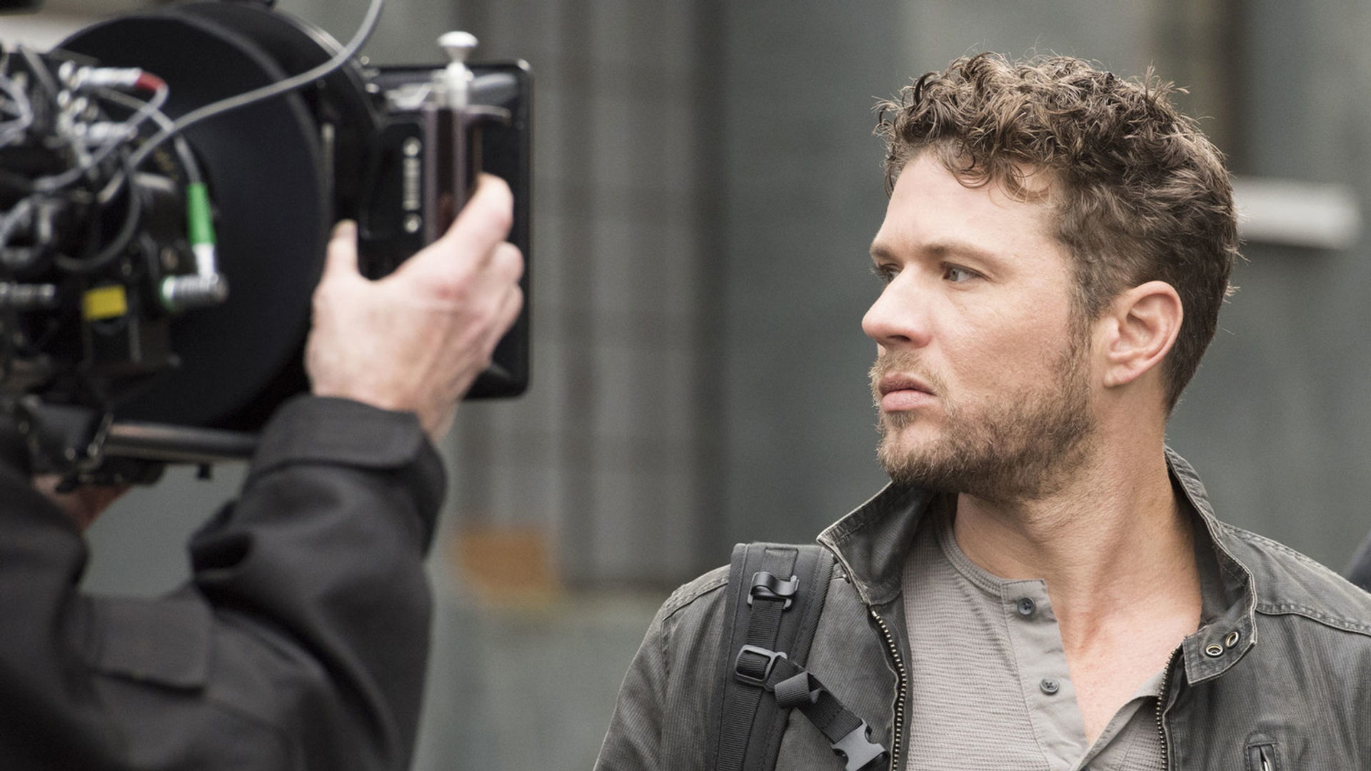 Ryan Phillippe pe platoul serialului 'Shooter'
