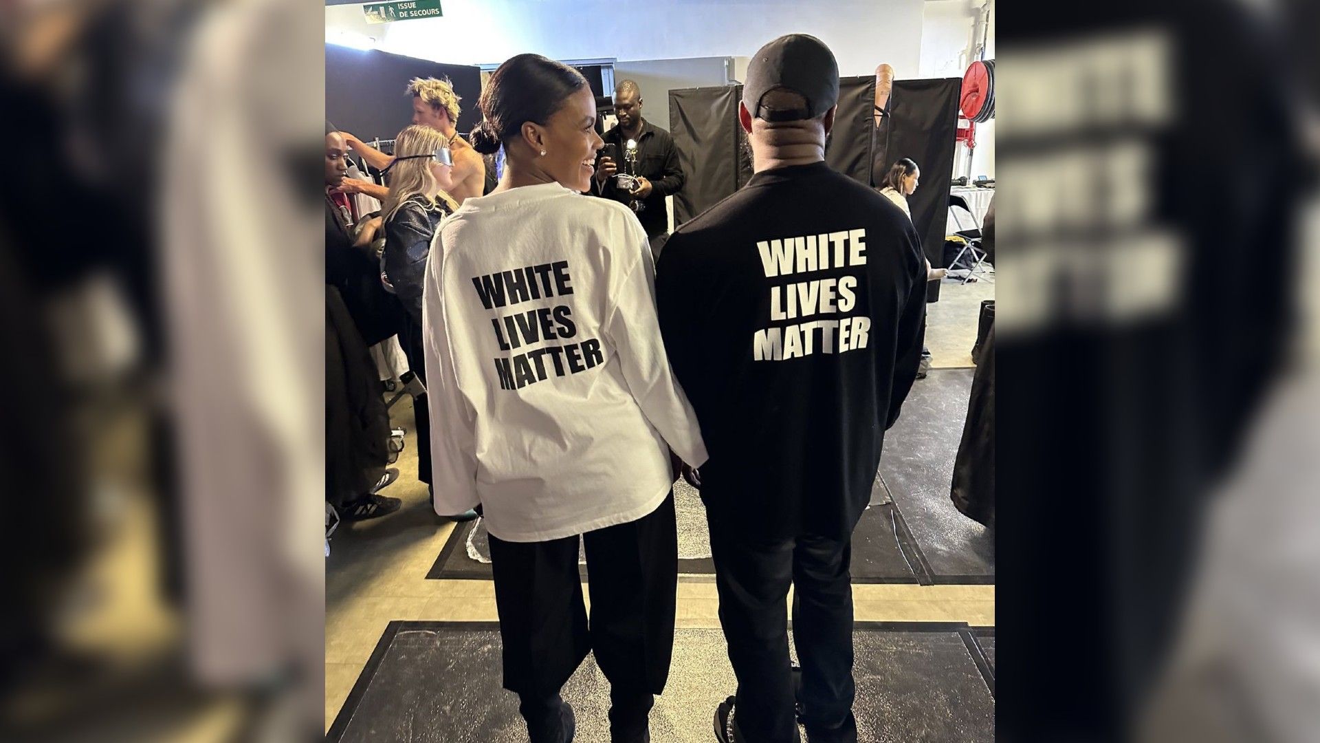 Kanye West într-un tricou White Lives Matter