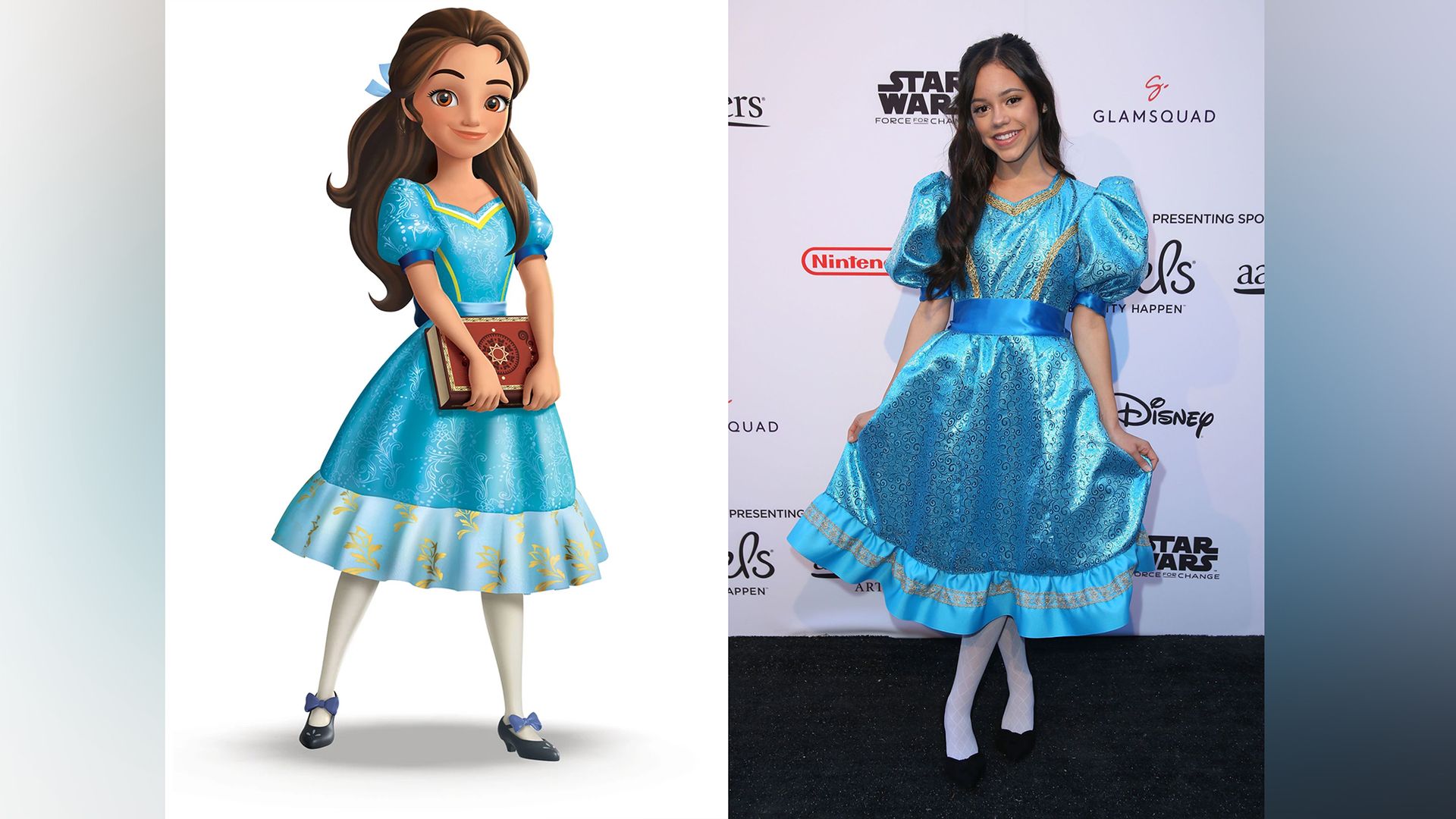 Jenna Ortega și Prințesa Isabel, căreia i-a dat vocea