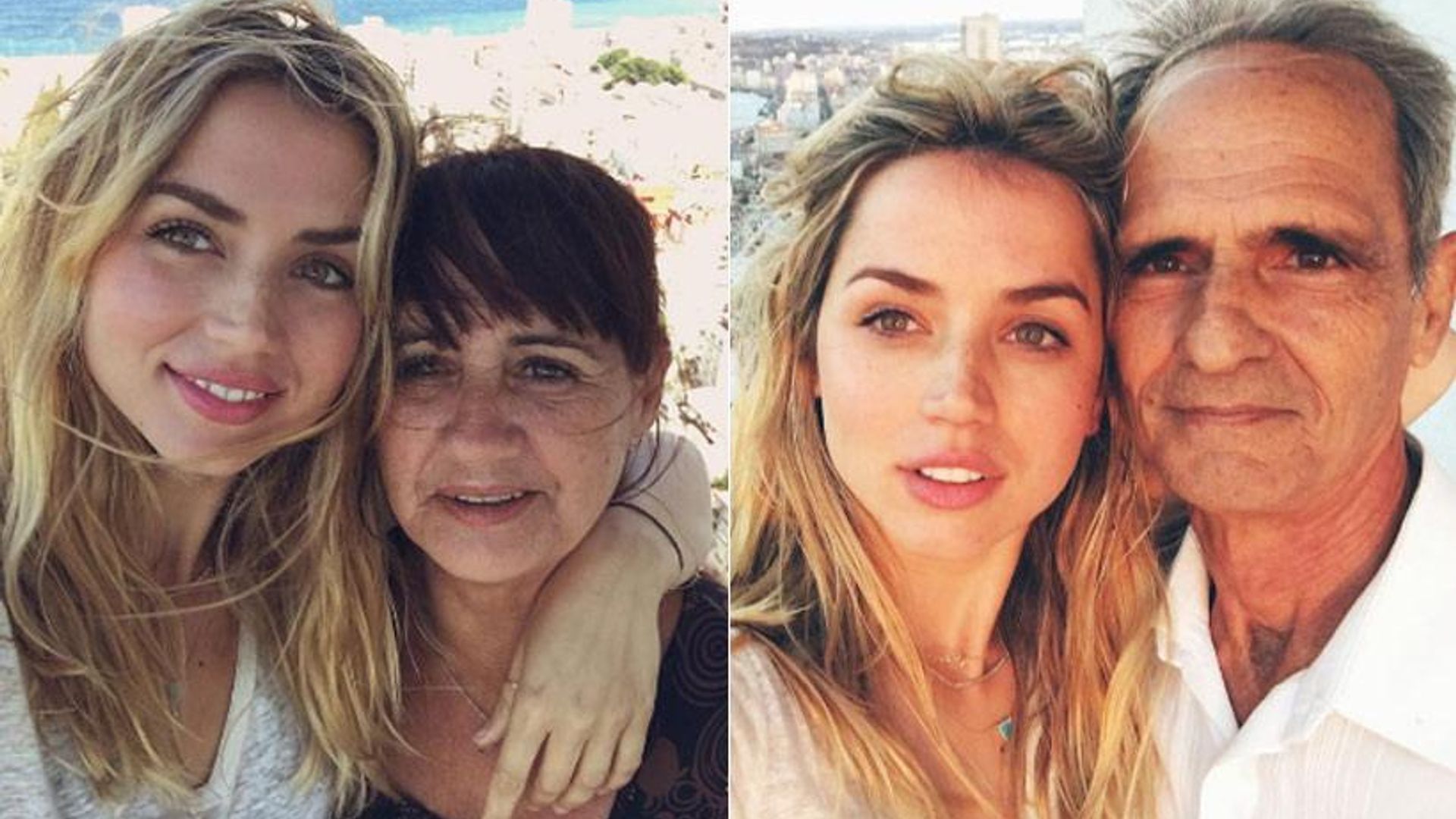 Ana de Armas cu părinții ei