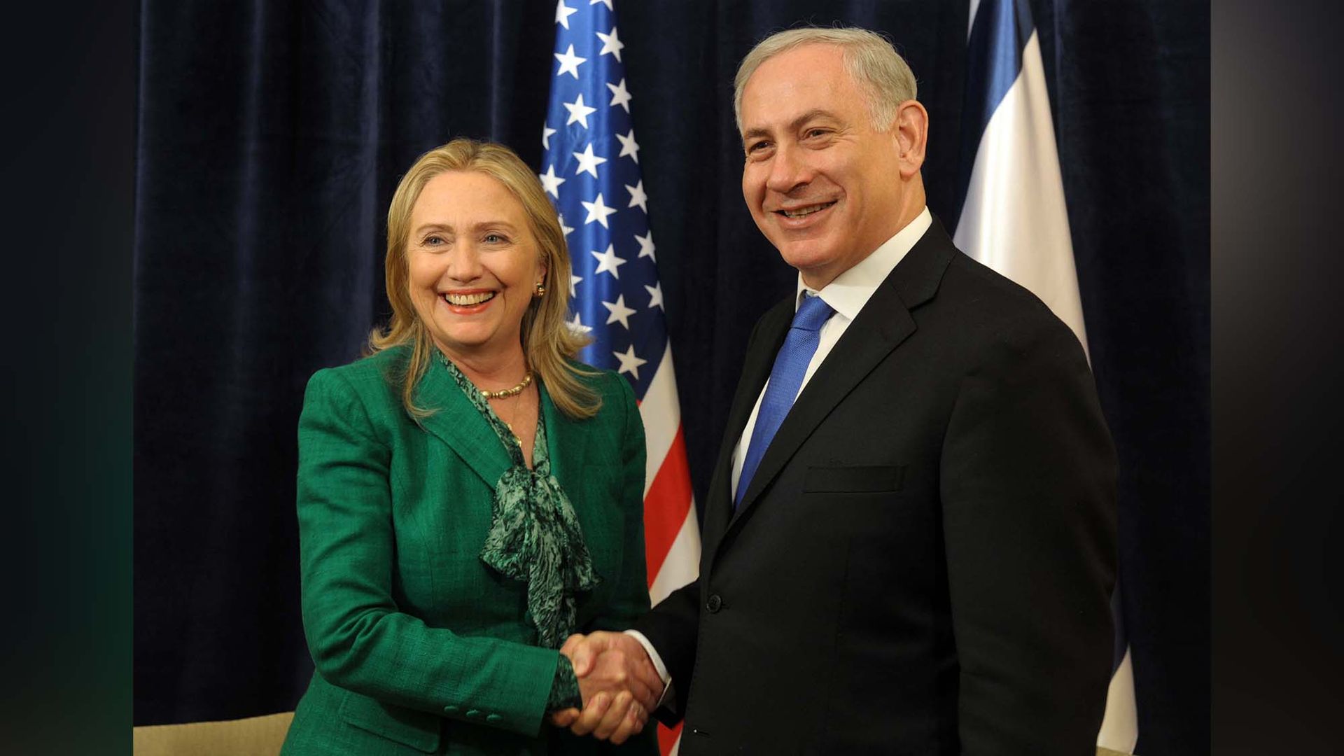 Beniamin Netanyahu și Hillary Clinton