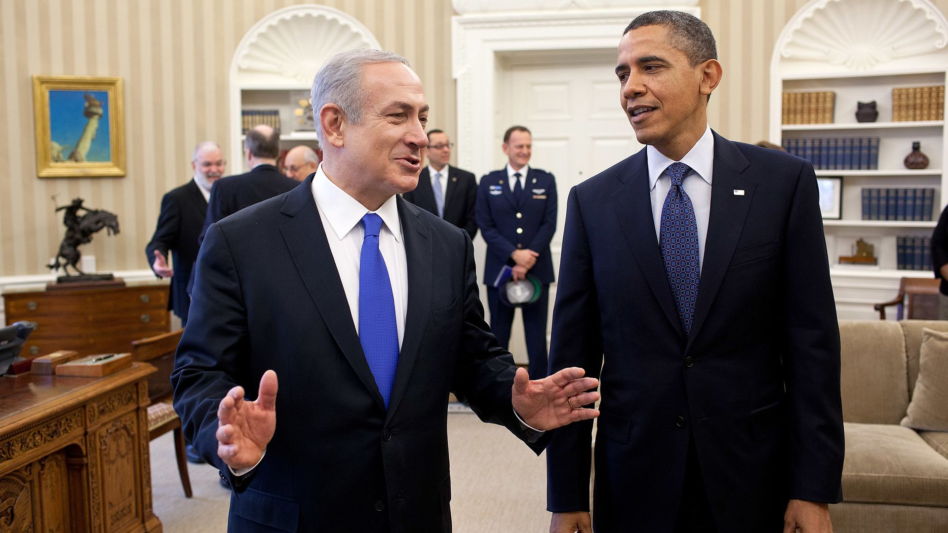 Beniamin Netanyahu la o întâlnire cu Barack Obama (2012)