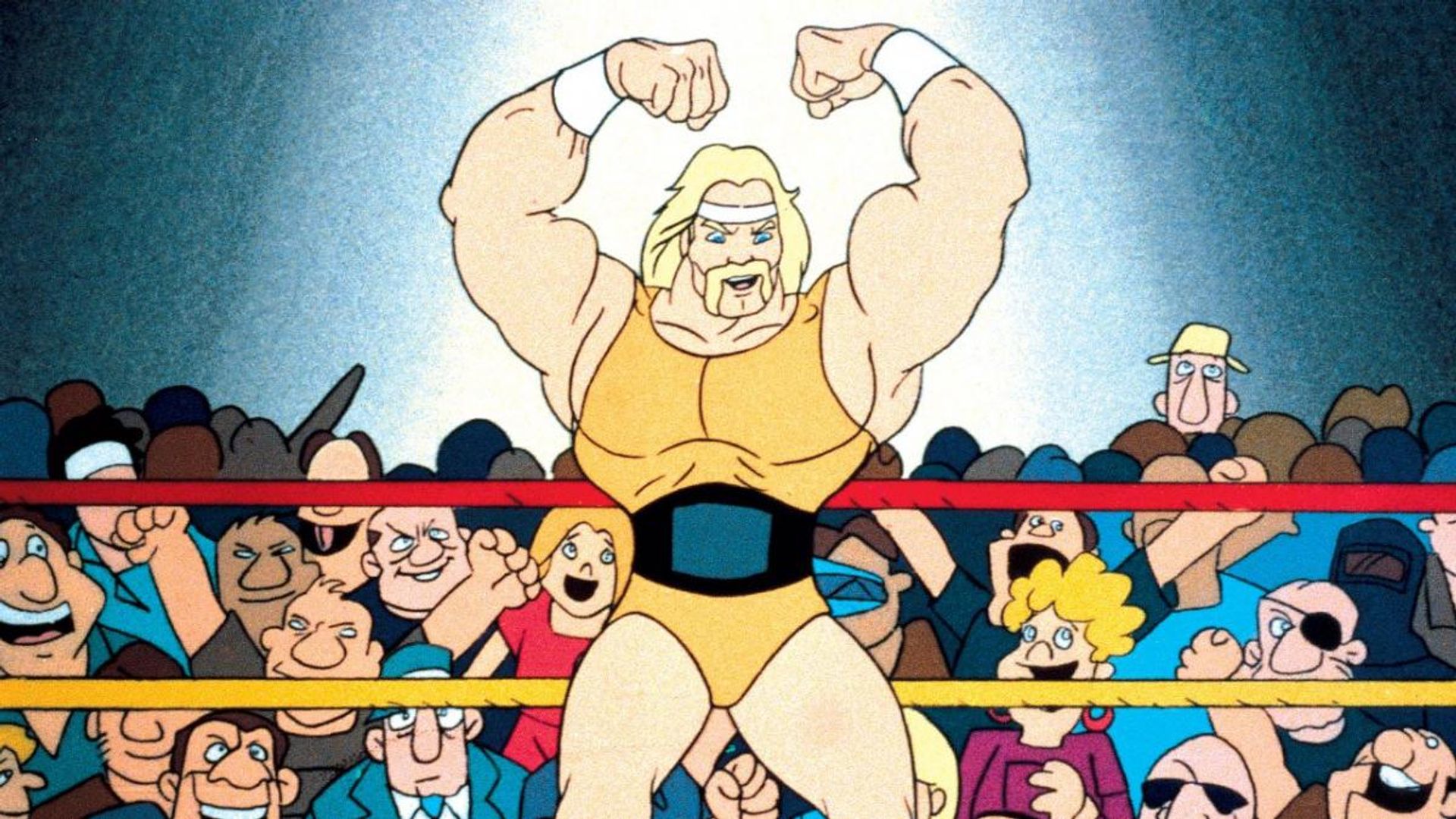 O scenă din seria animată 'Hulk Hogan's Rock 'n' Wrestling'