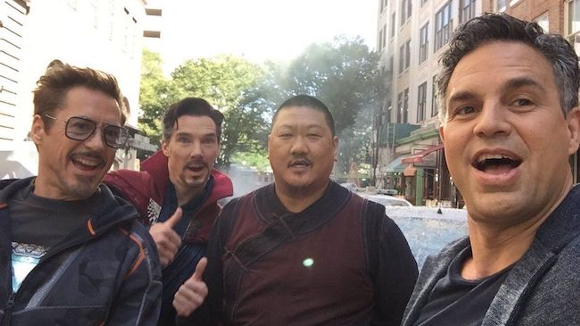 Benedict Wong pe platoul de filmare al “Avengers: Endgame”