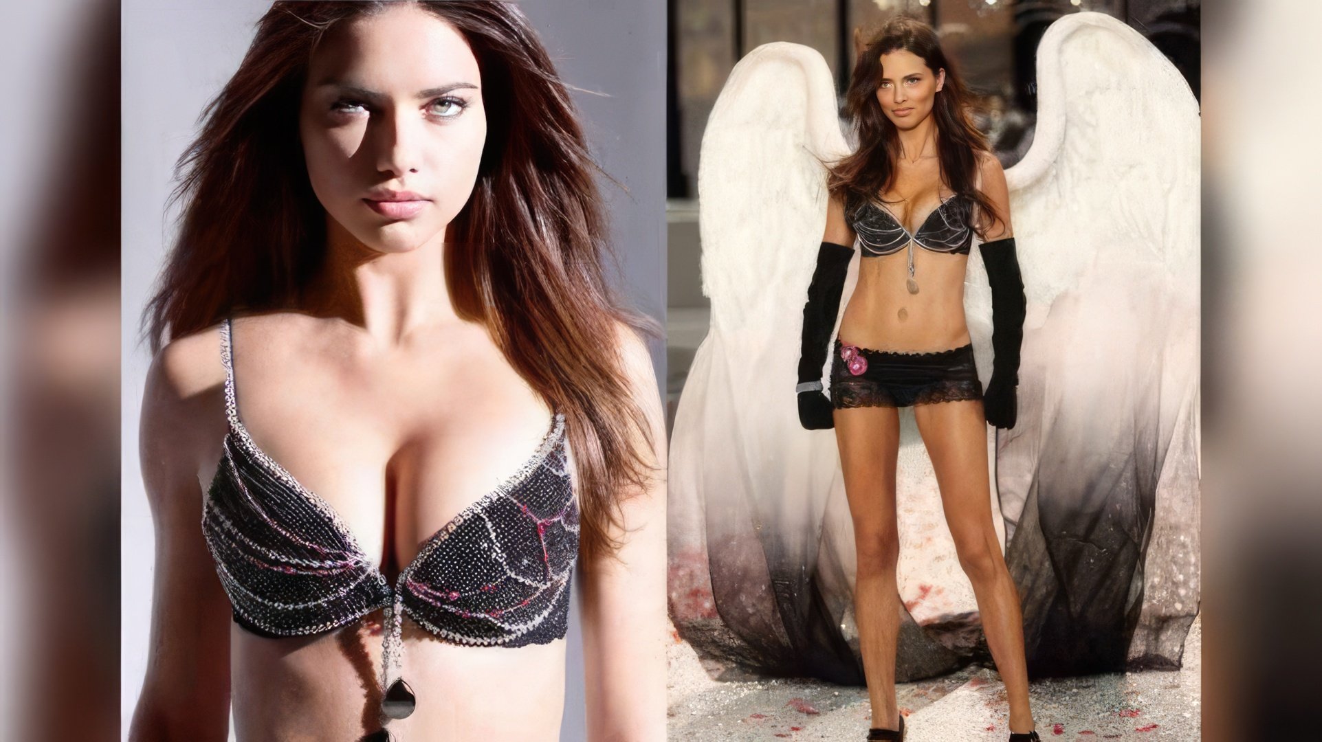 Adriana Lima în Black Diamond Fantasy Miracle Bra