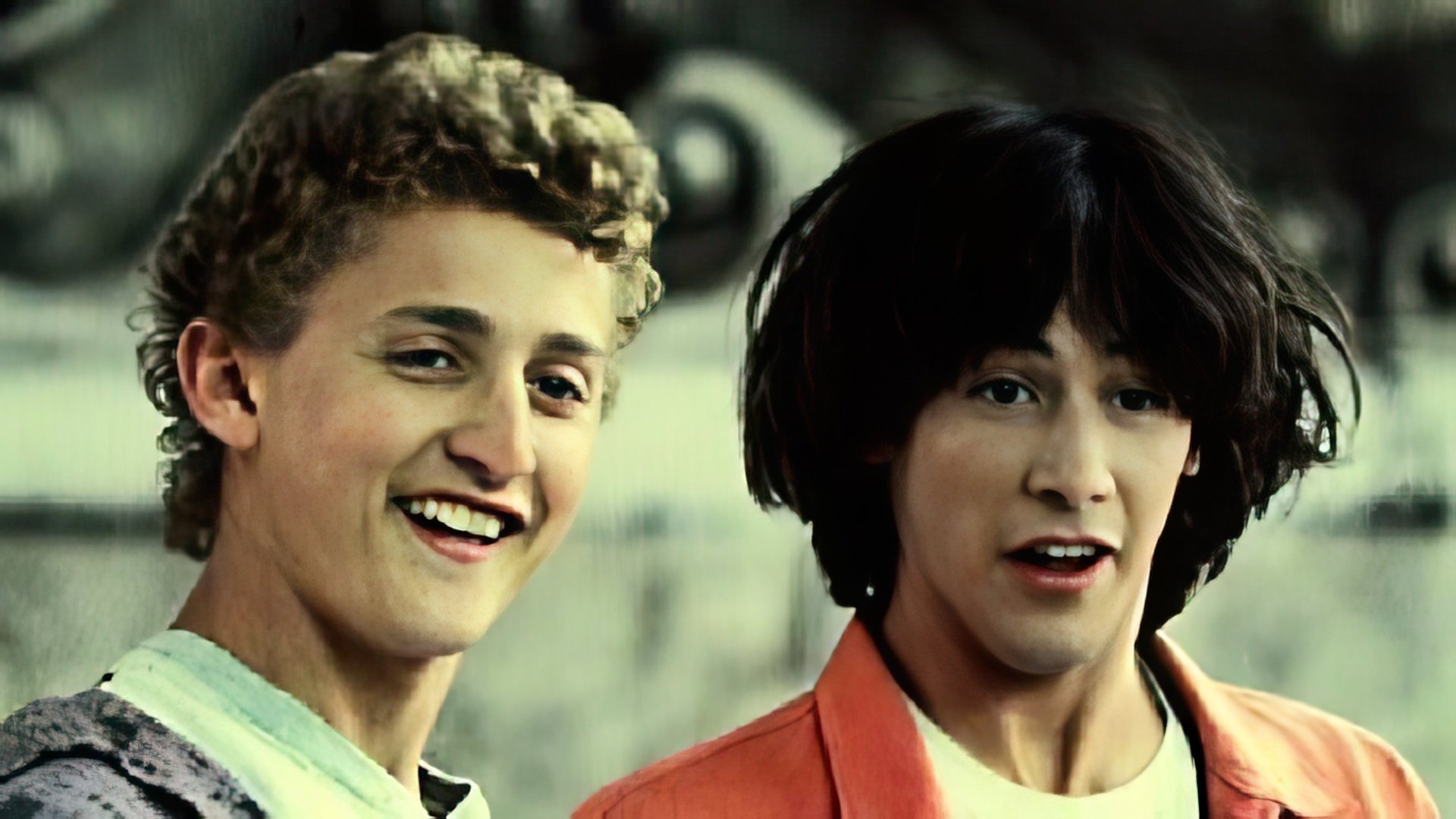 Keanu Reeves în comedia 'Bill & Ted's Excellent Adventure'