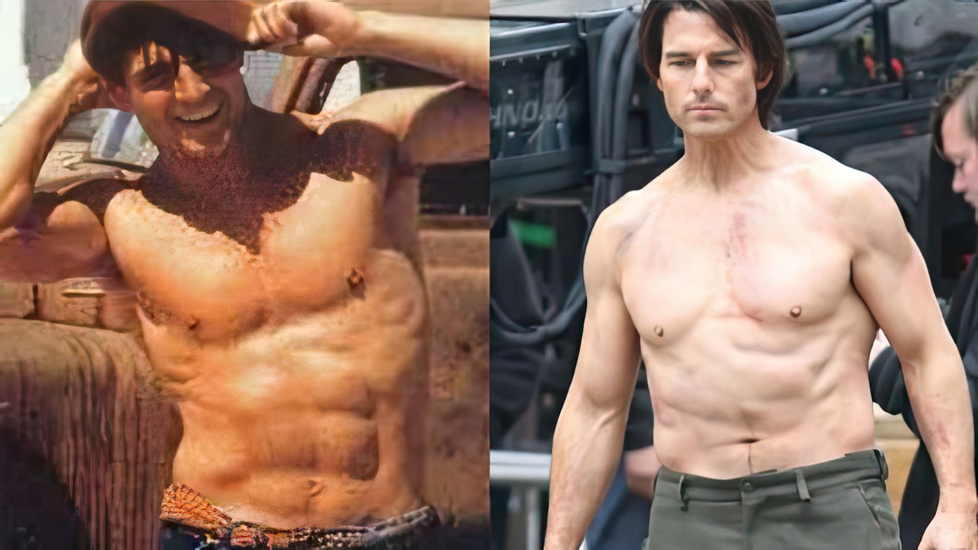 Tom Cruise în tinerețe și acum