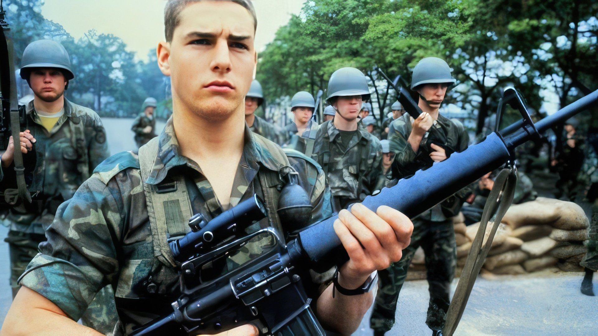 Tânărul Tom Cruise în filmul Taps