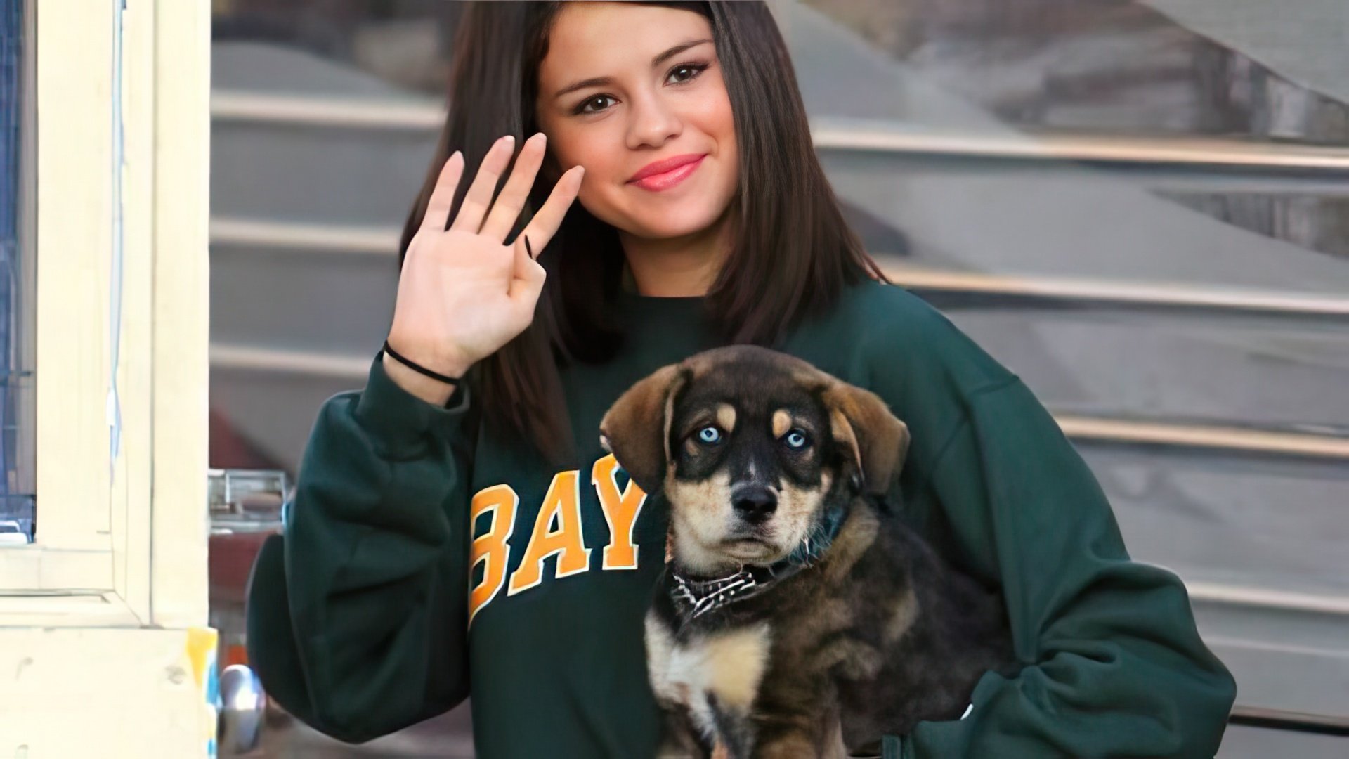 Selena Gomez și cățelușul ei pe nume Baylor