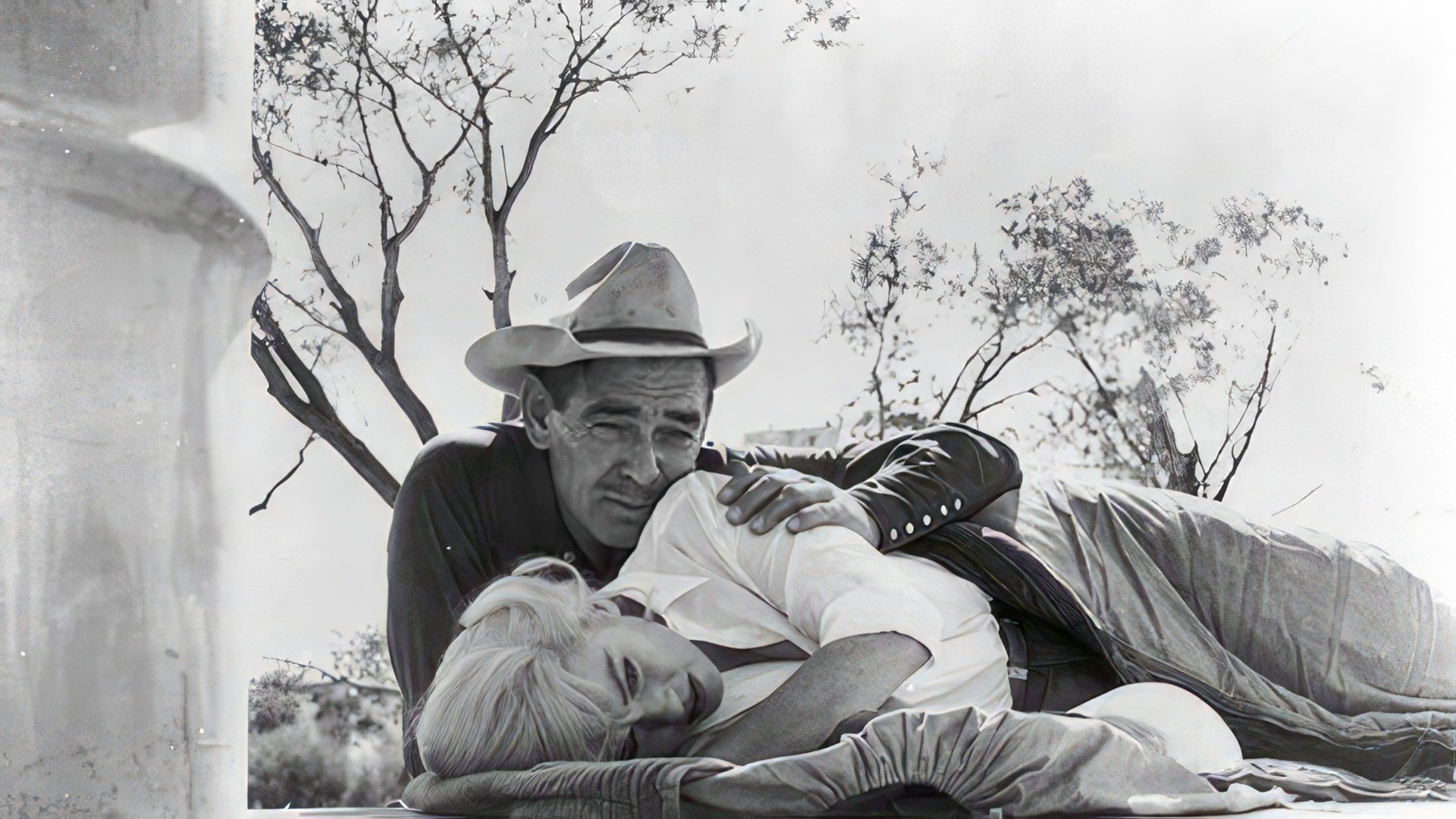 Marilyn Monroe și Clark Gable în filmul The Misfits