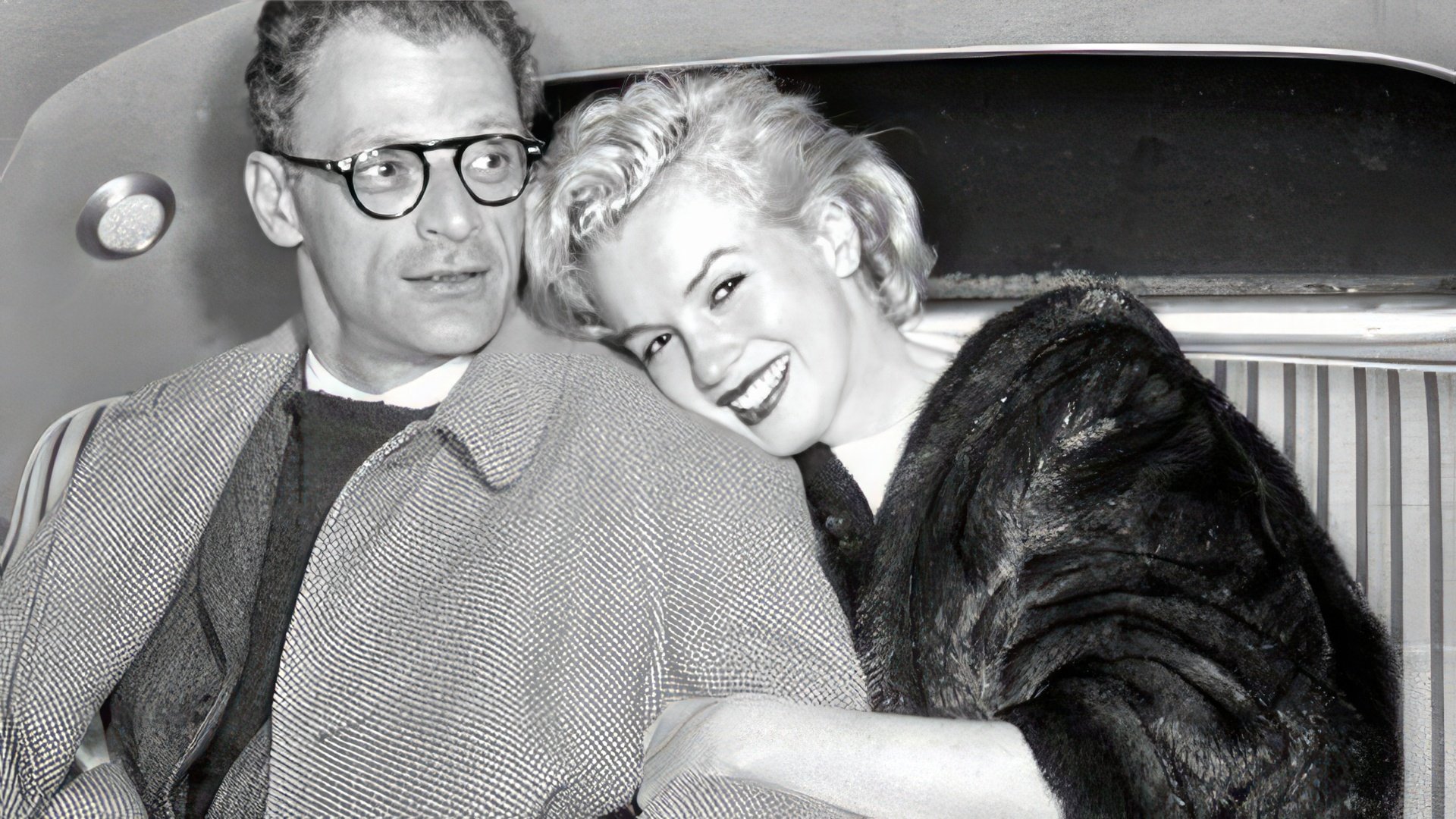 Marilyn Monroe și al treilea soț Arthur Miller