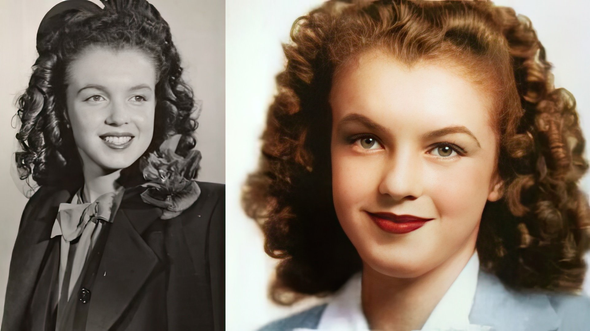 Marilyn Monroe ca adolescentă (circa 1940)