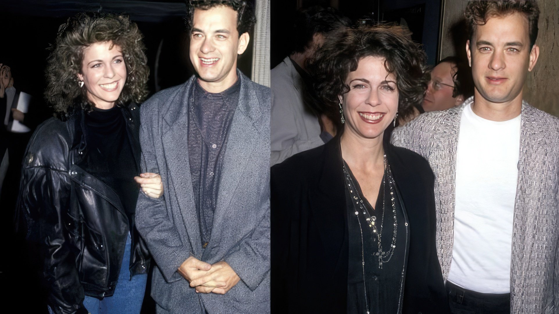 Tom Hanks și soția sa în tinerețe