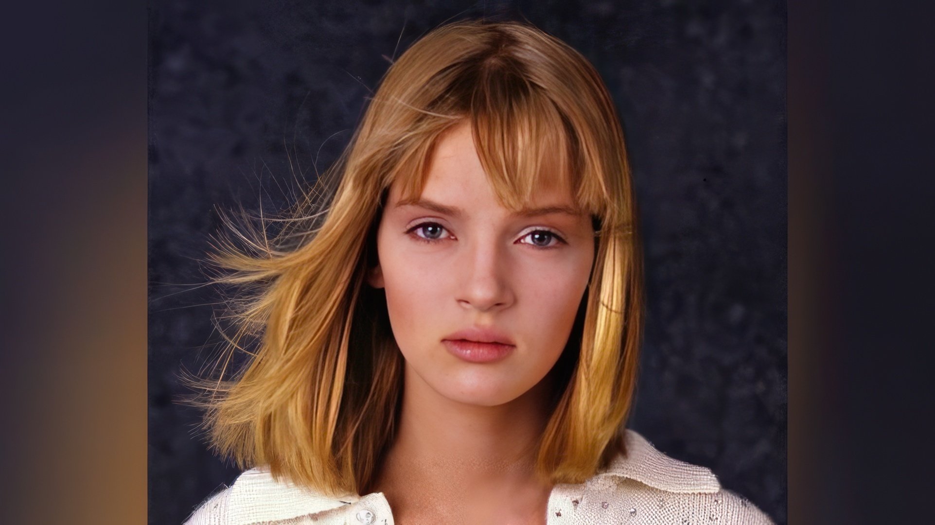 Uma Thurman în tinerețe