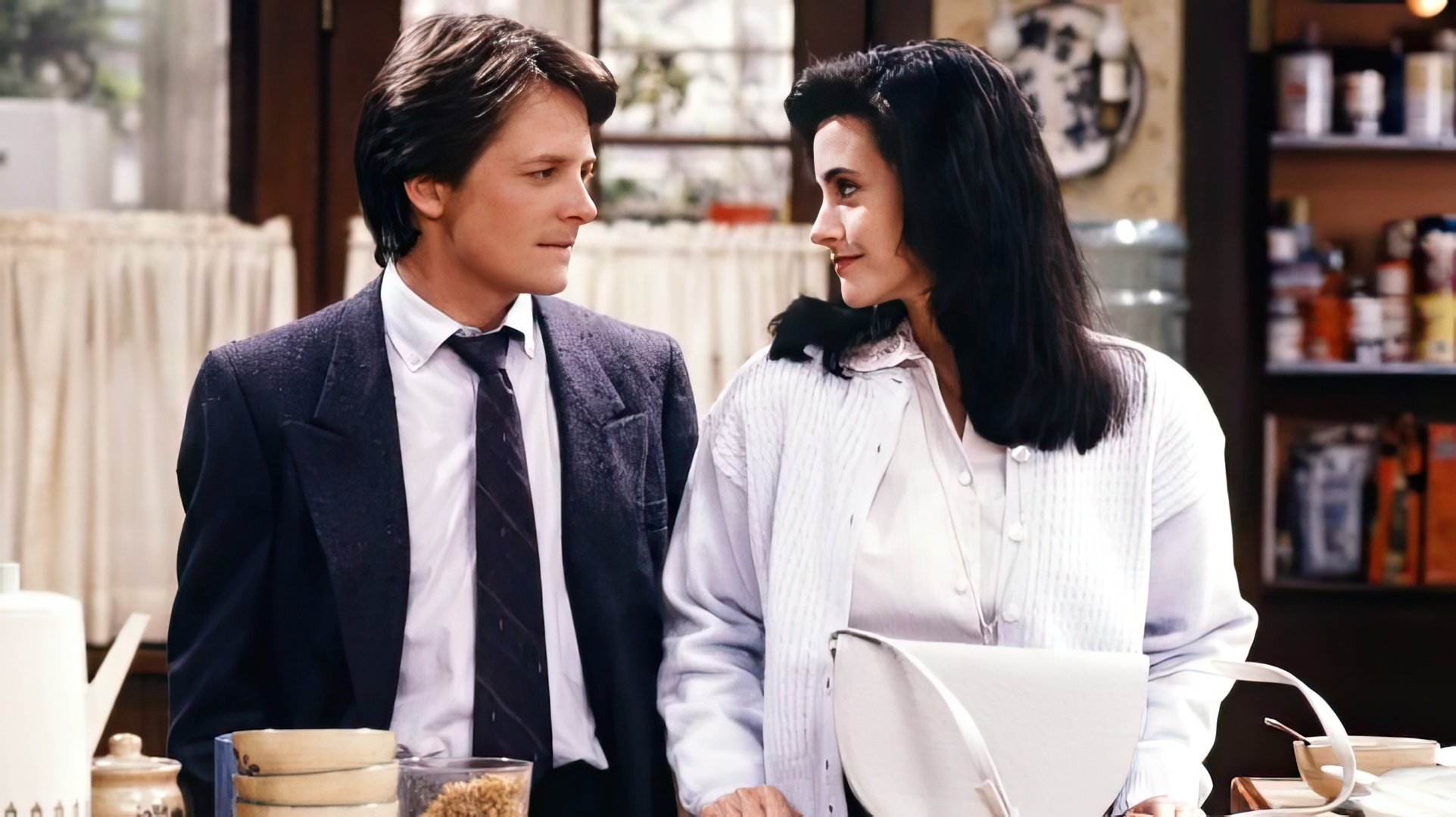 Courteney Cox în serialul 'Family Ties'