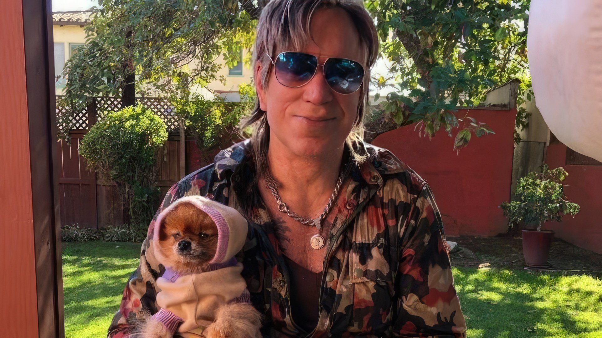 Mickey Rourke și pomeranianul său