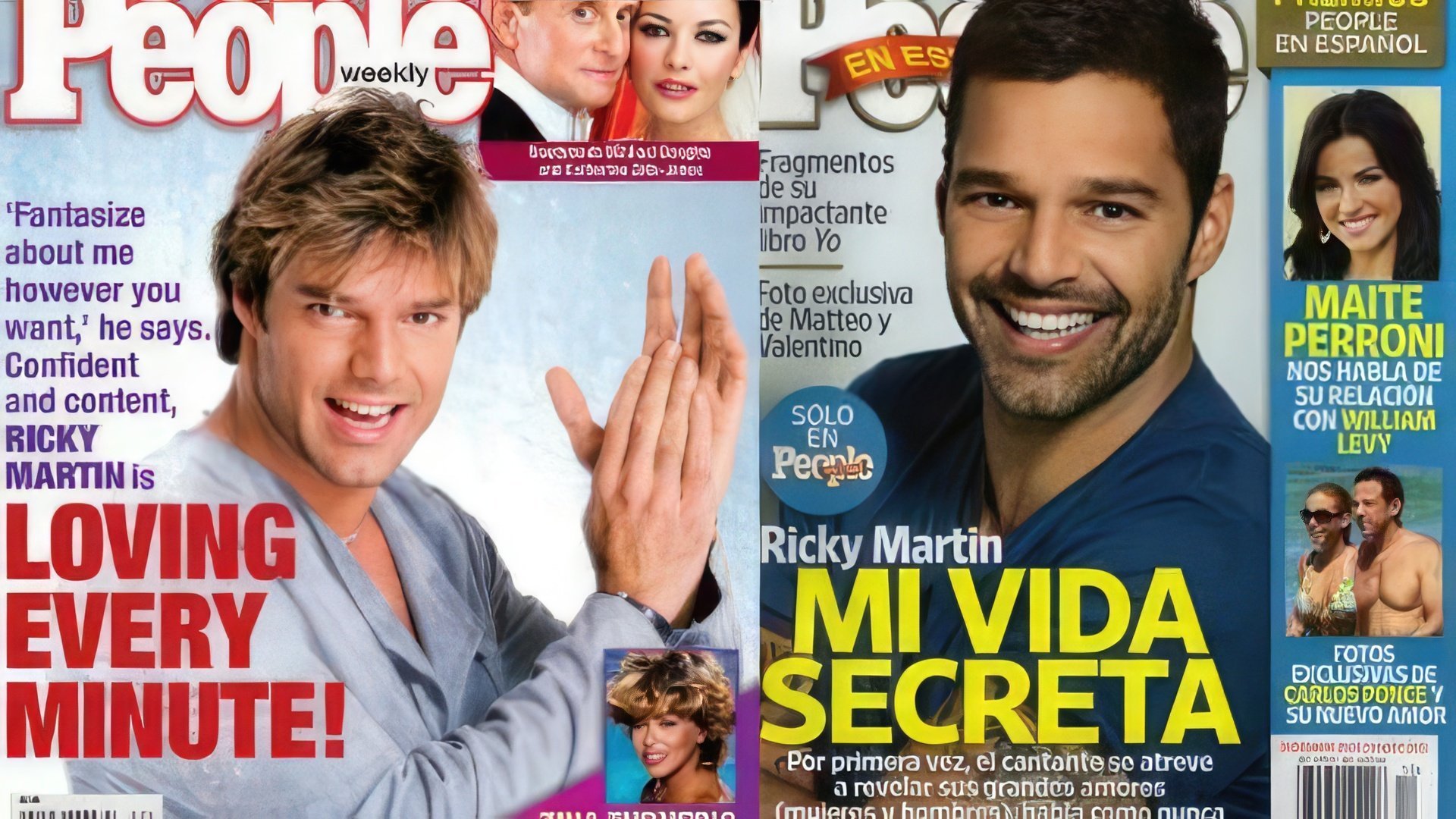 Ricky Martin în People: în tinerețe și acum