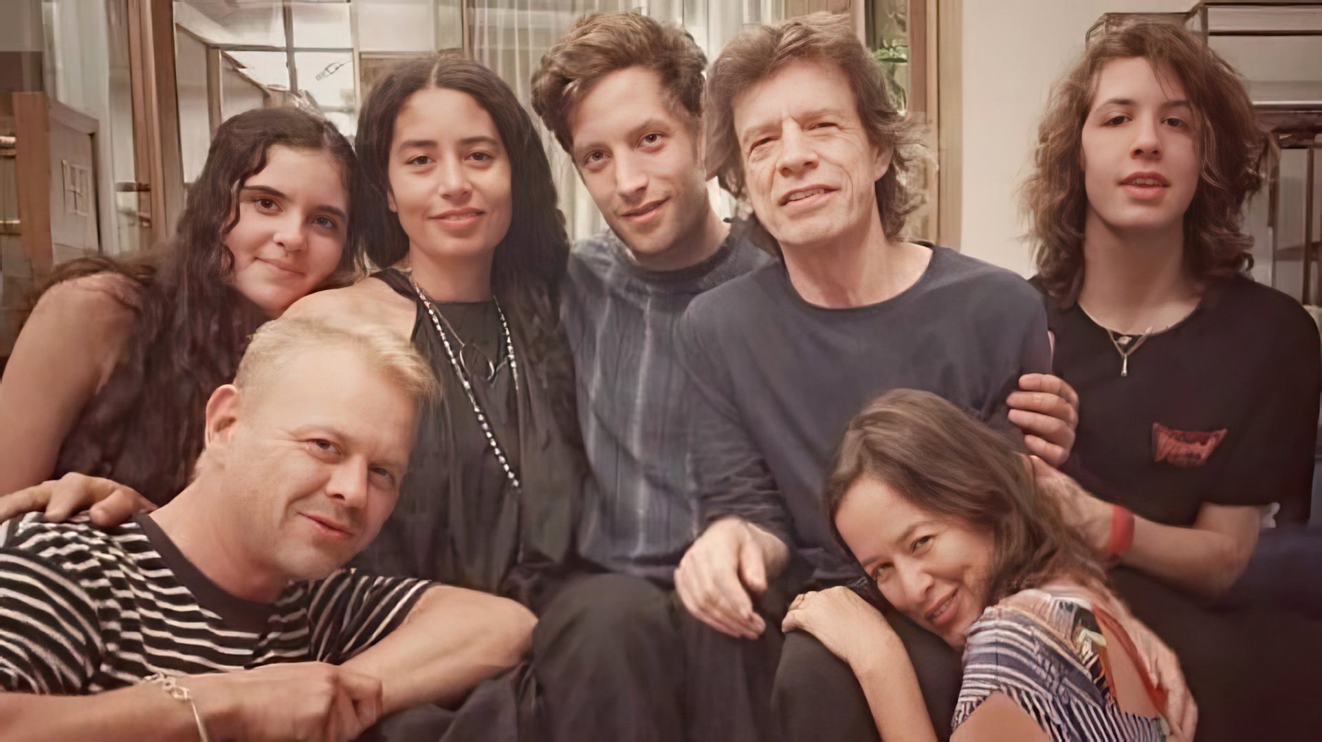 Mick Jagger cu copiii