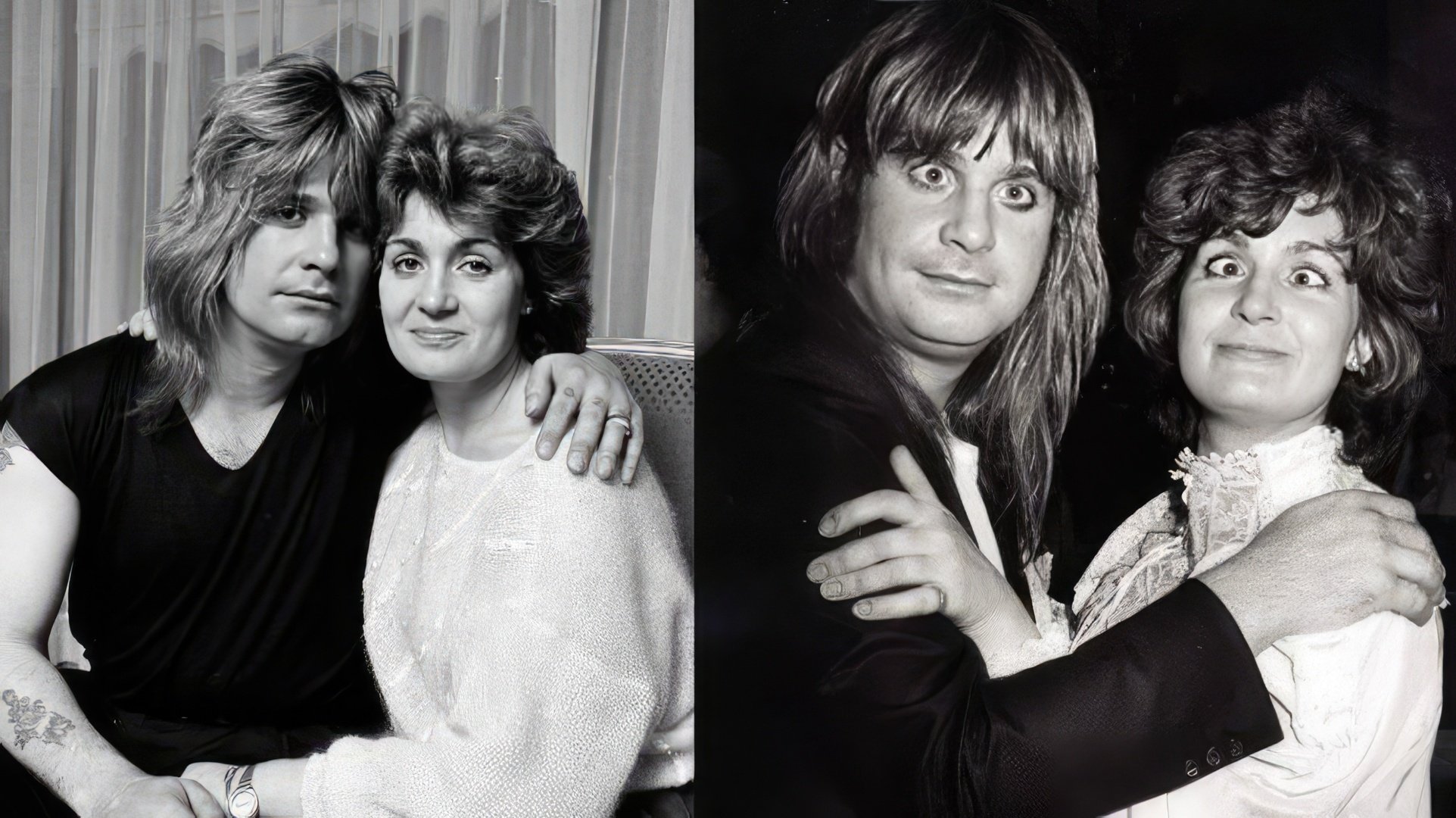 Ozzy și Sharon Osbourne în tinerețe