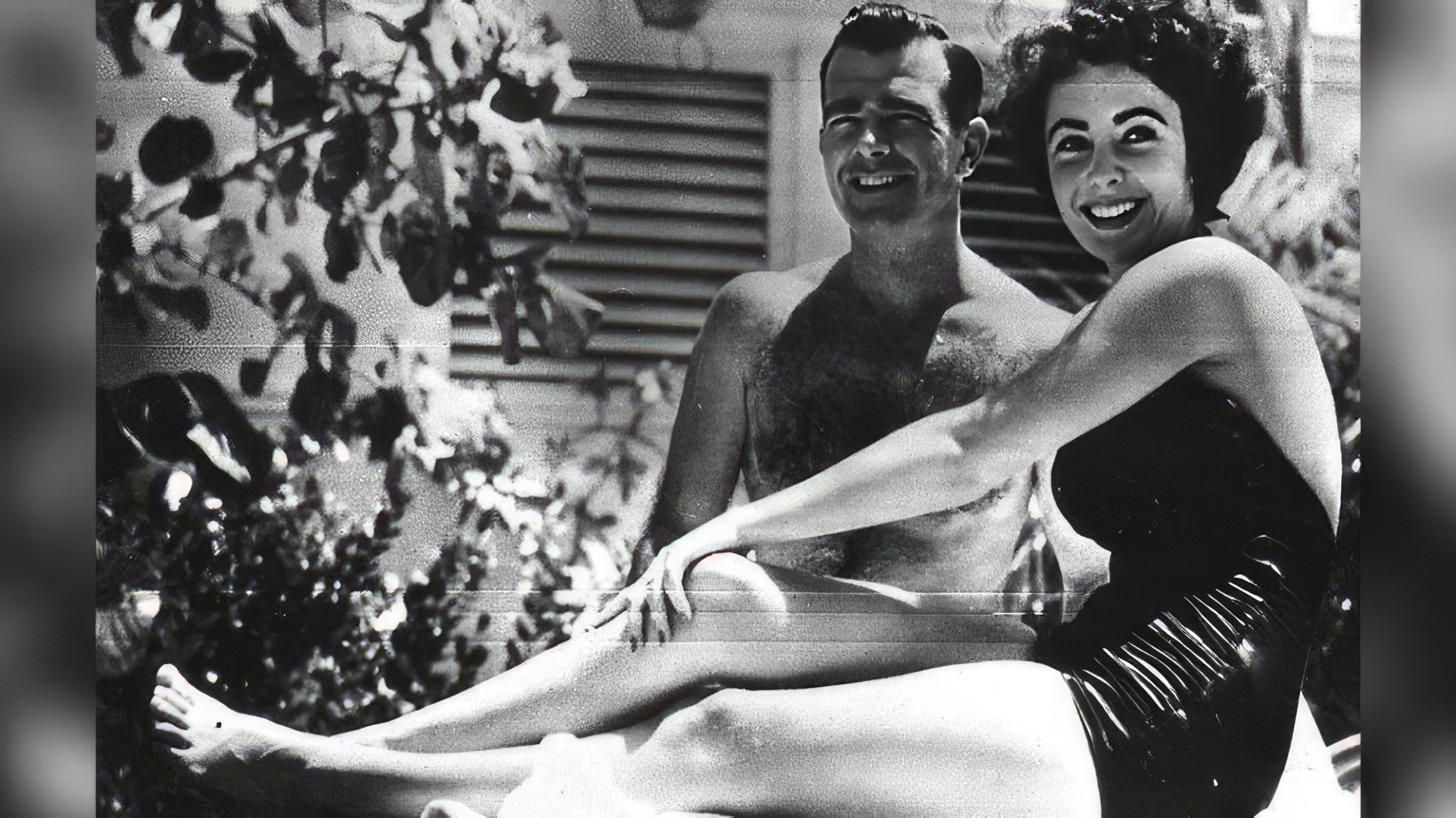 Elizabeth Taylor la 17 ani și William Pauly, a cărui curte a respins-o