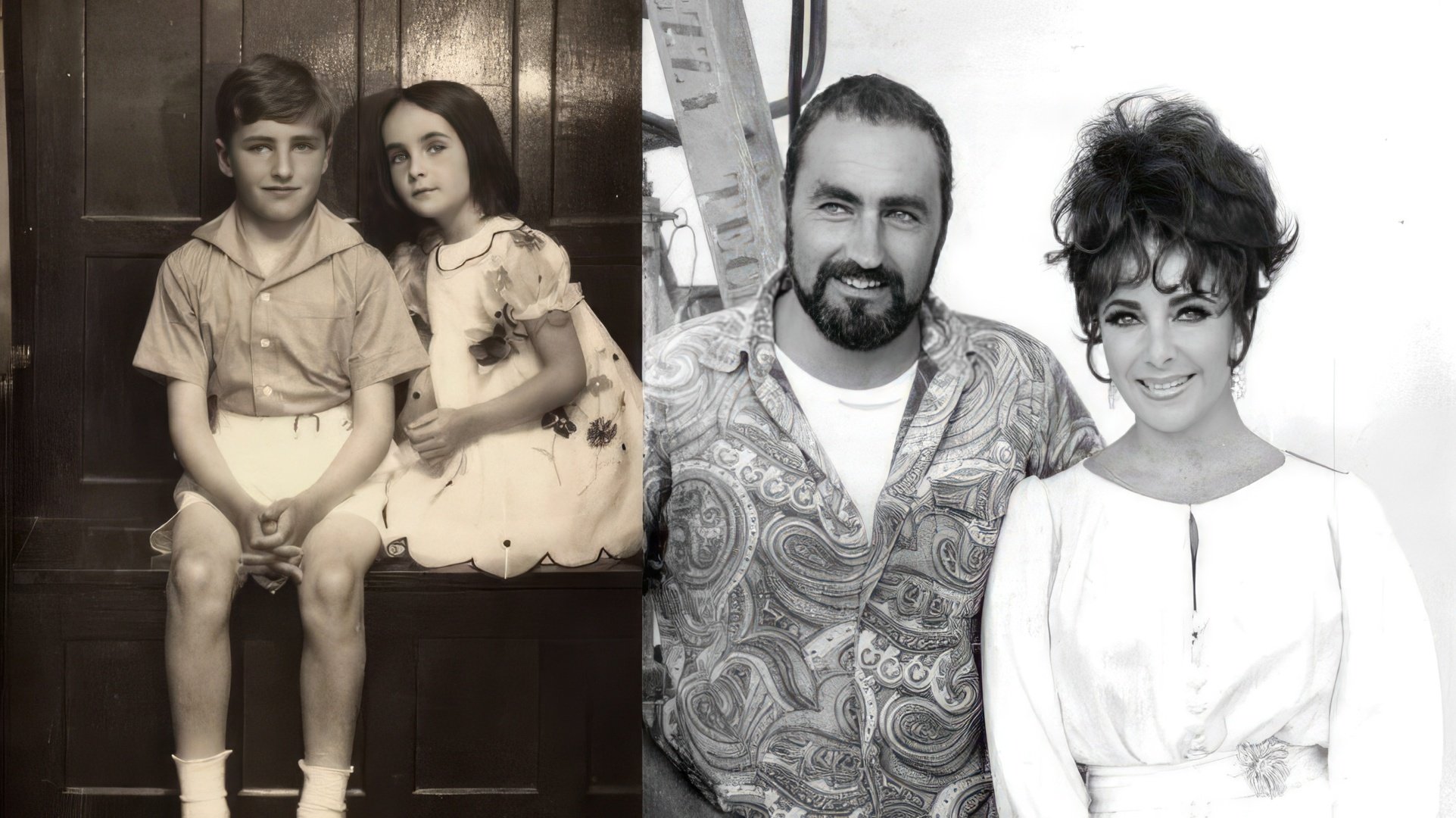 Elizabeth Taylor și fratele ei Howard