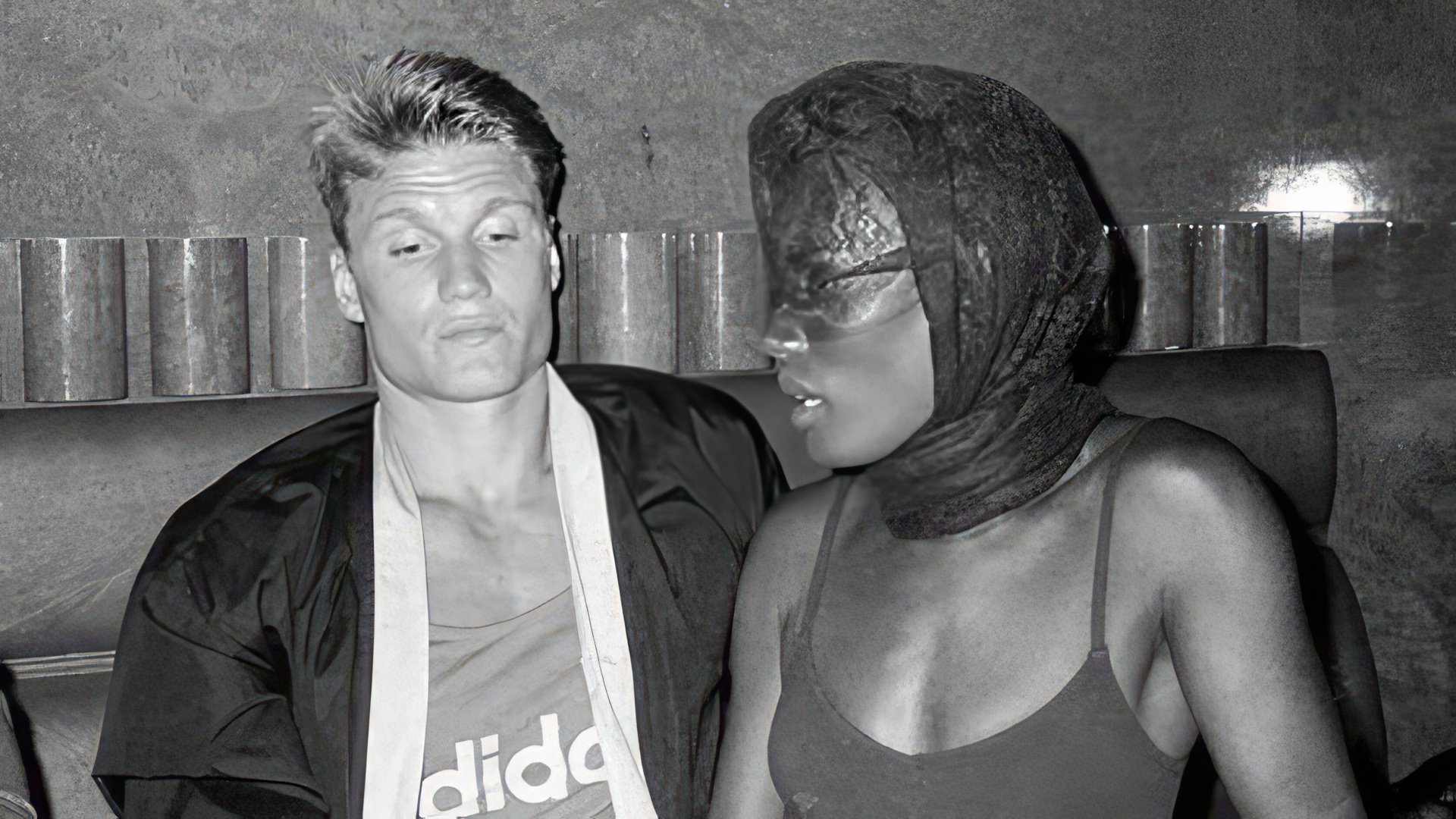 Dolph Lundgren și Grace Jones