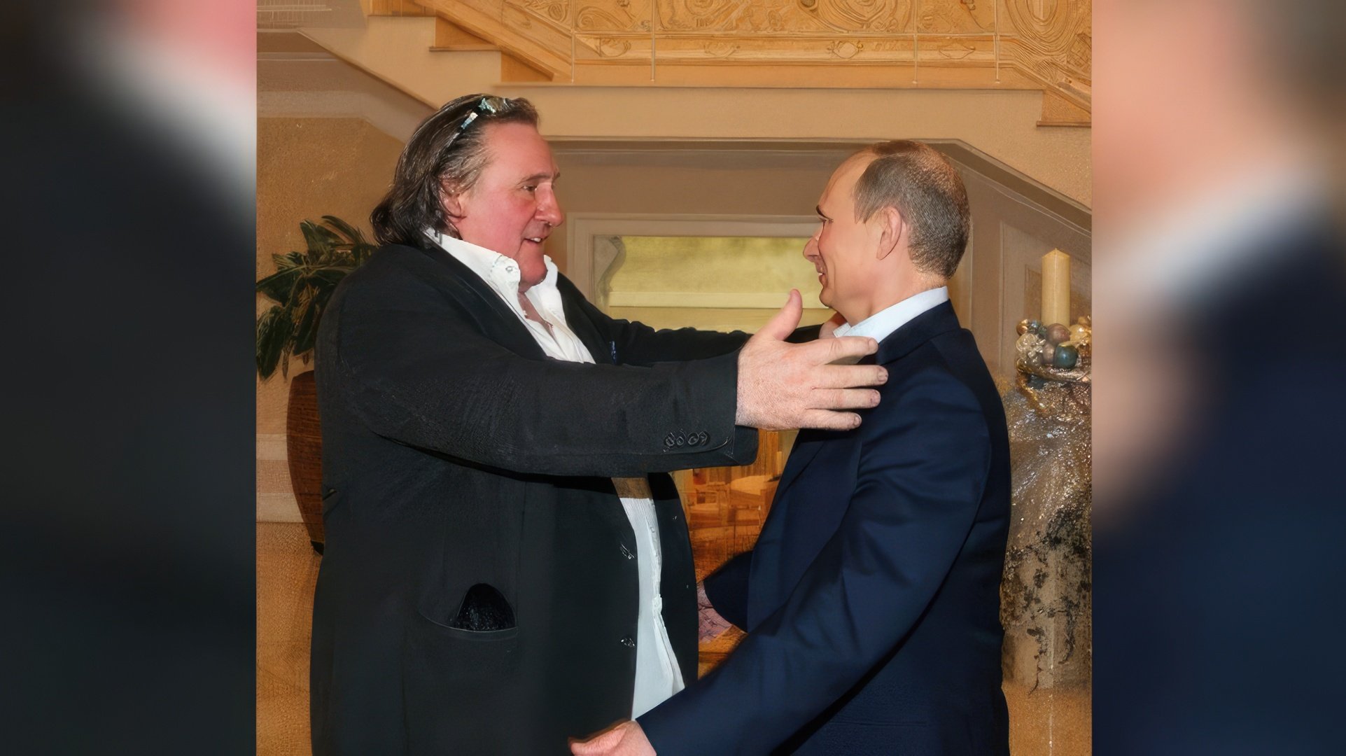 Gérard Depardieu și Vladimir Putin