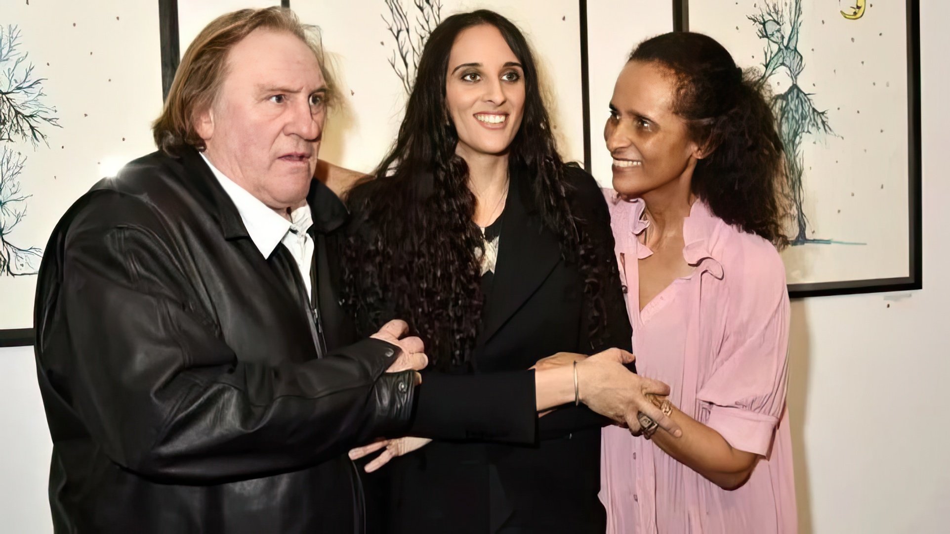 Gérard Depardieu, Karine Silla și fiica lor Roxane