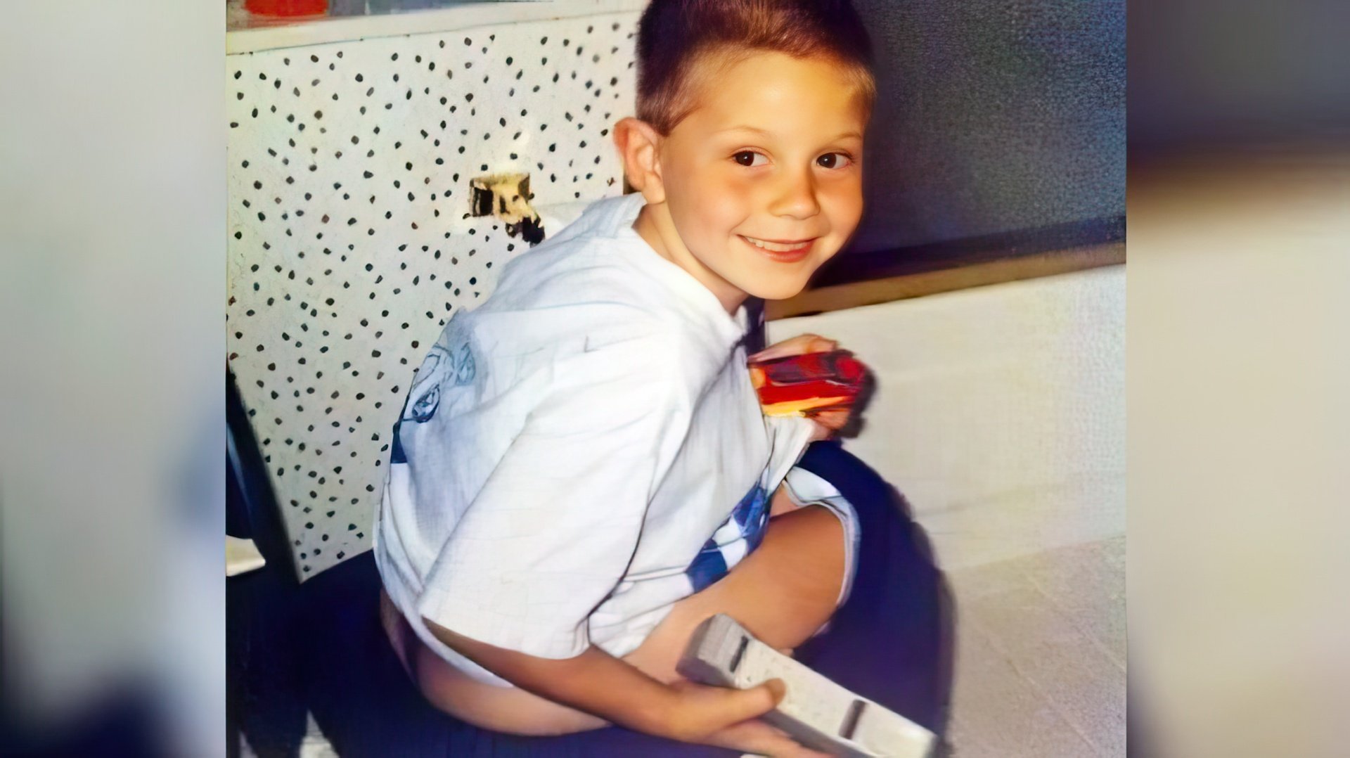 Evan Peters ca copil