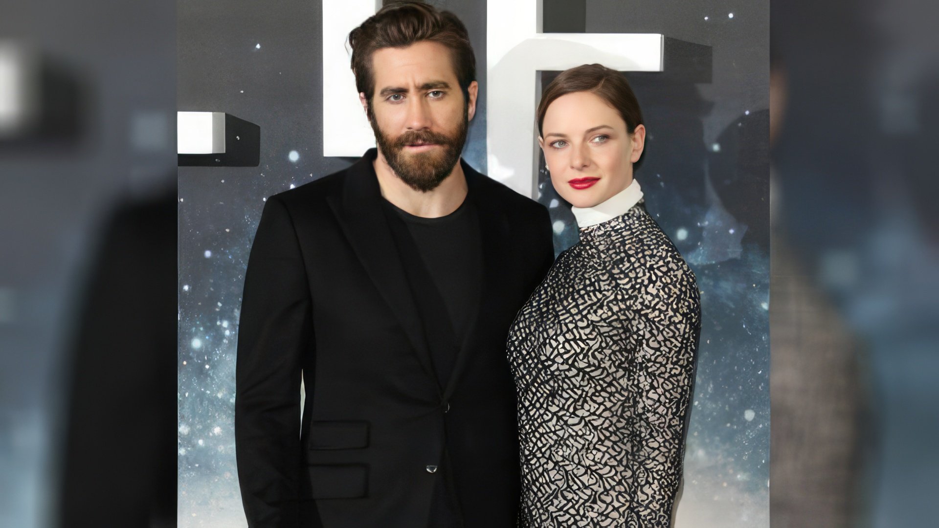 Rebecca Ferguson și Jake Gyllenhaal la premiera filmului Life