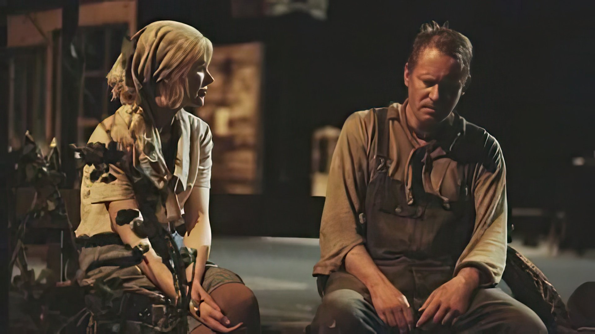 Stellan Skarsgård și Nicole Kidman în filmul 'Dogville'