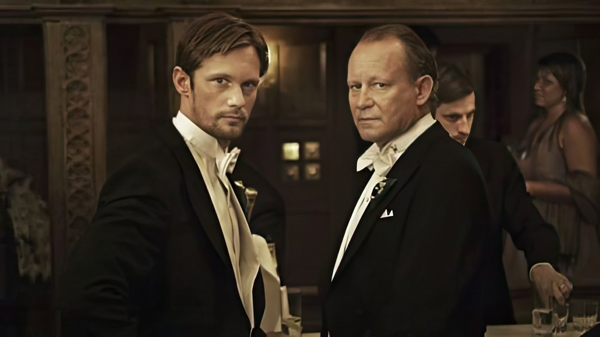 Stellan Skarsgård cu fiul său Alexander în filmul 'Melancholia'