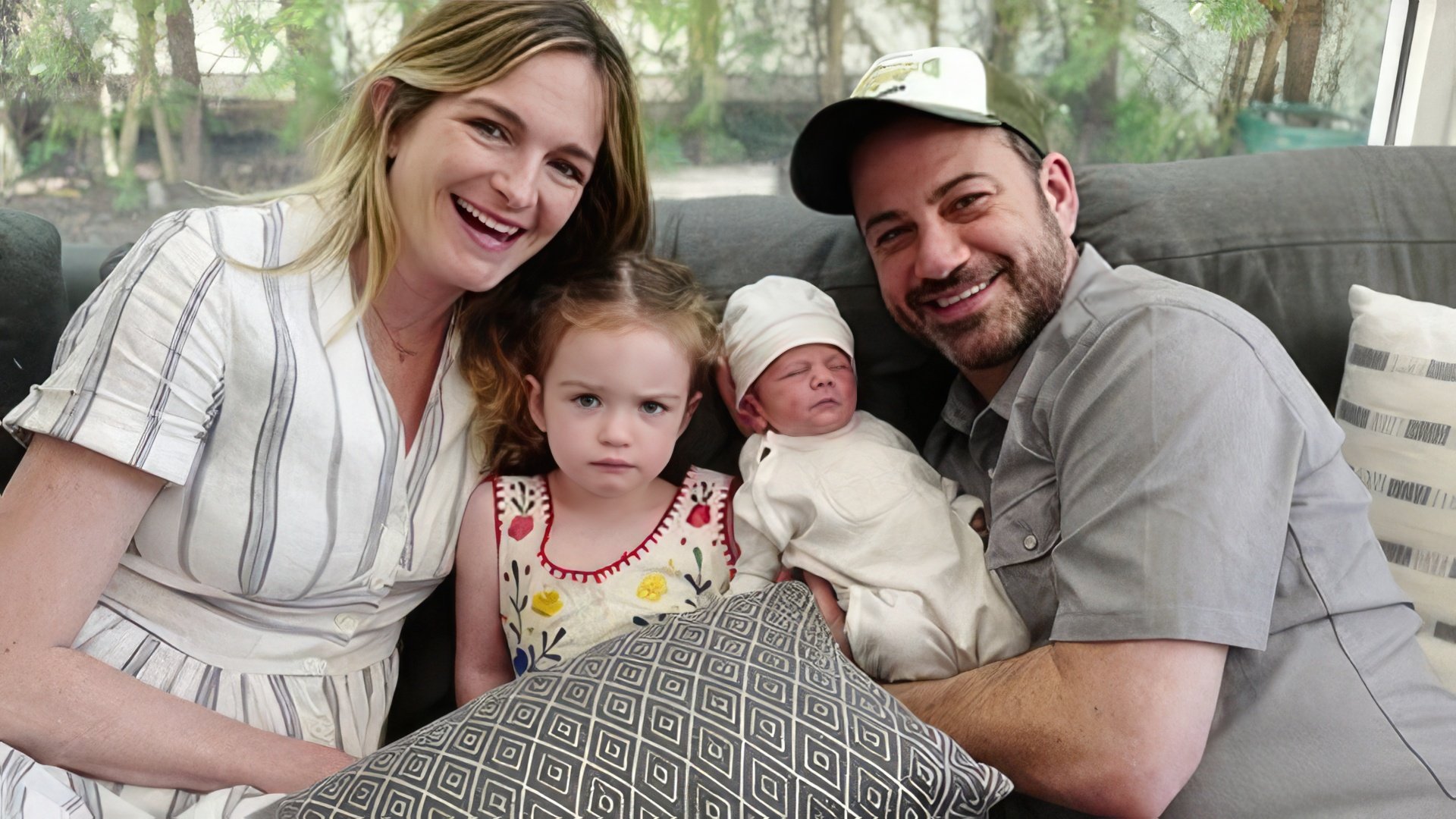 Jimmy Kimmel cu soția și copiii săi