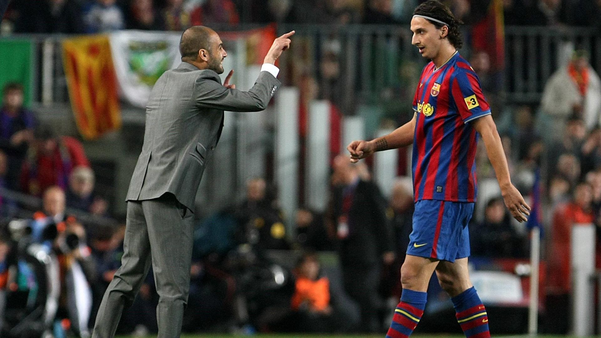 Pep Guardiola și Zlatan Ibrahimović