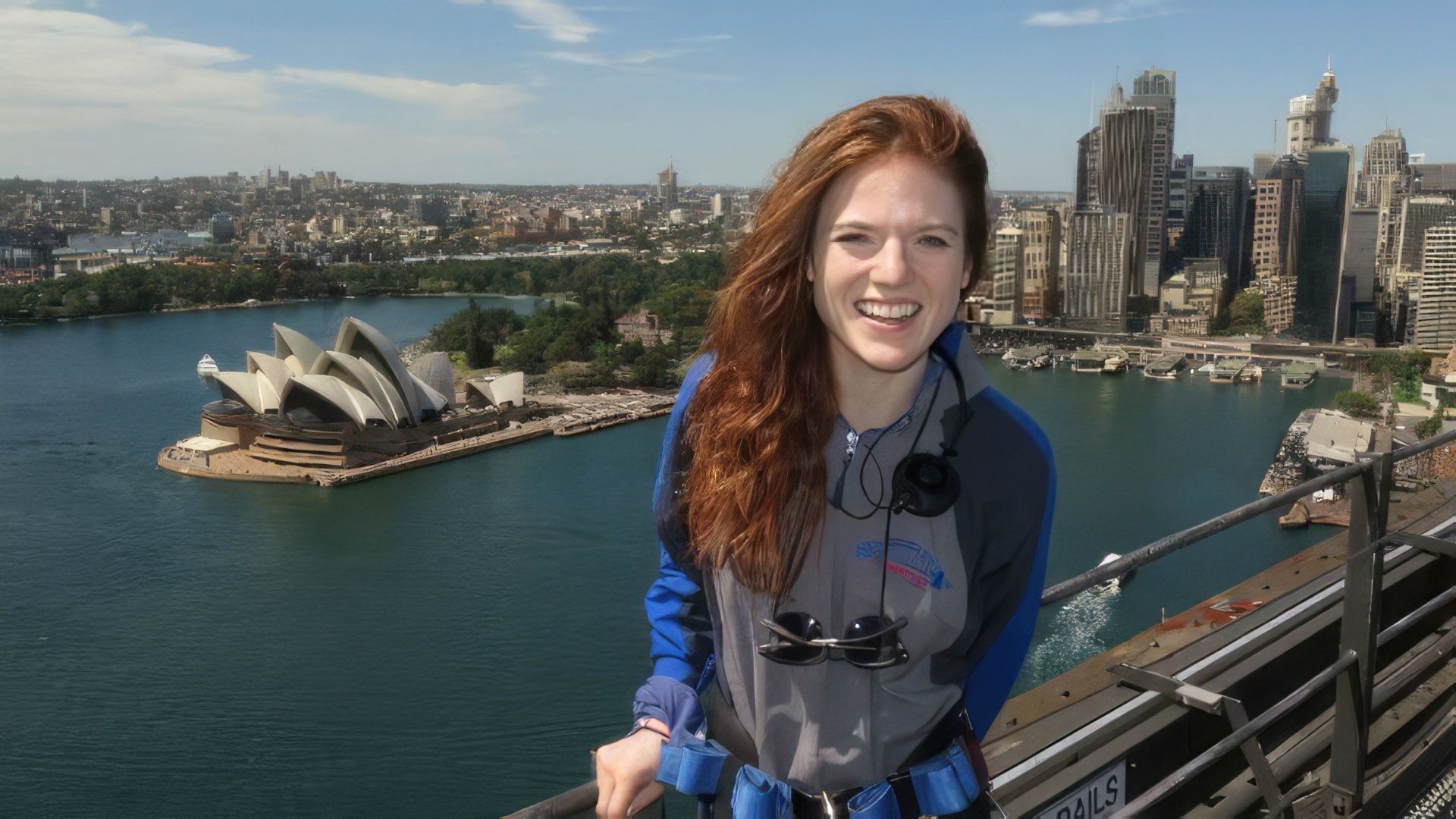 Actrița Rose Leslie în vacanță în Sydney