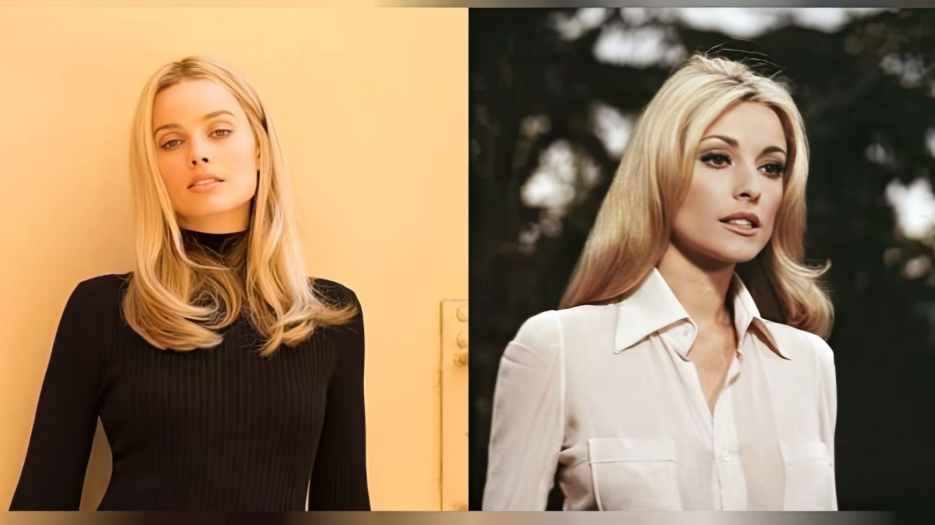 Margot Robbie și adevărata Sharon Tate