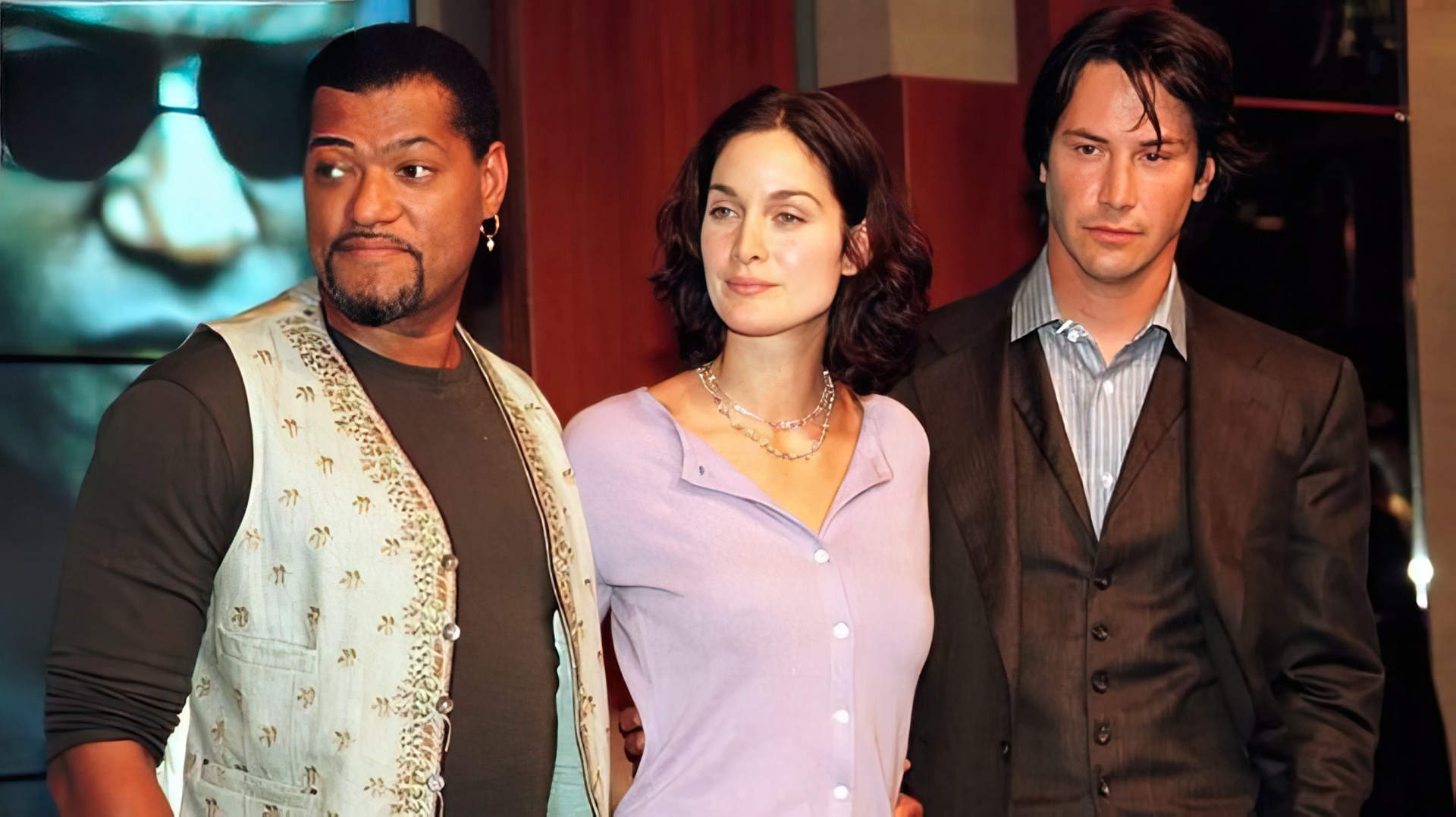 Laurence Fishburne, Carrie-Anne Moss și Keanu Reeves