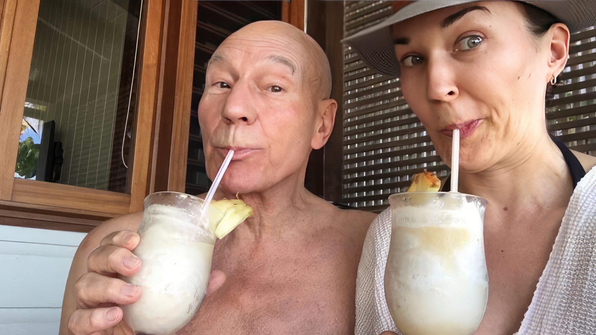 Patrick Stewart și Sunny Ozell