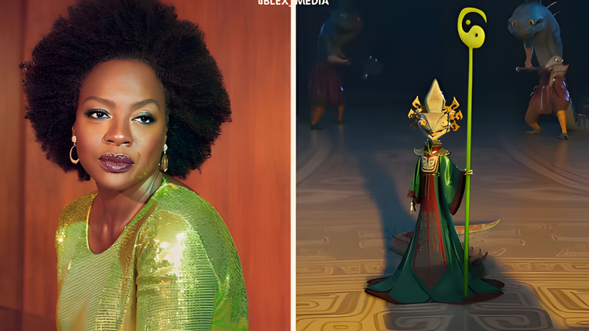 Viola Davis a împrumutat vocea personajului Chameleon în partea a patra a 'Kung Fu Panda'