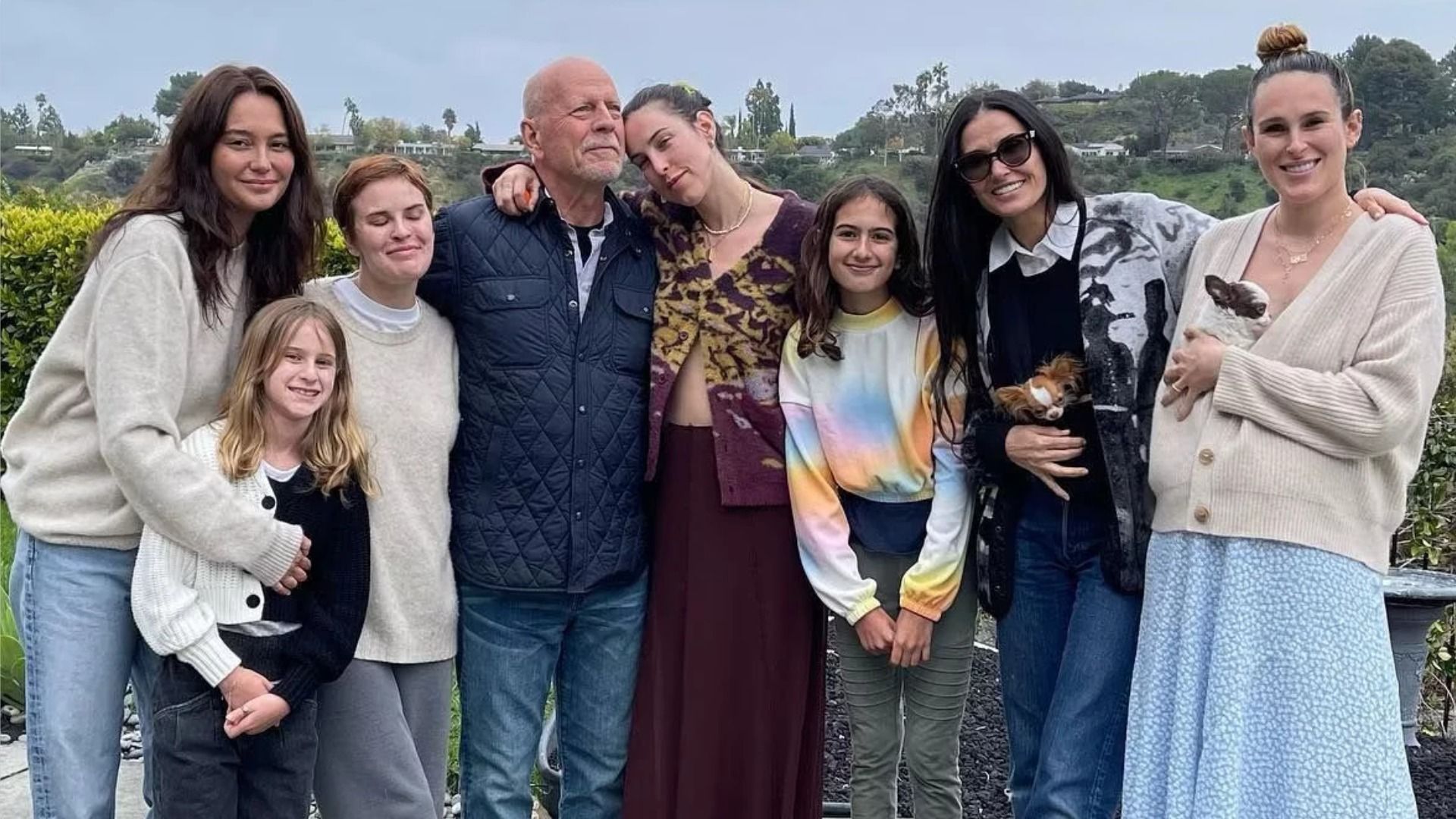 Bruce Willis cu familia