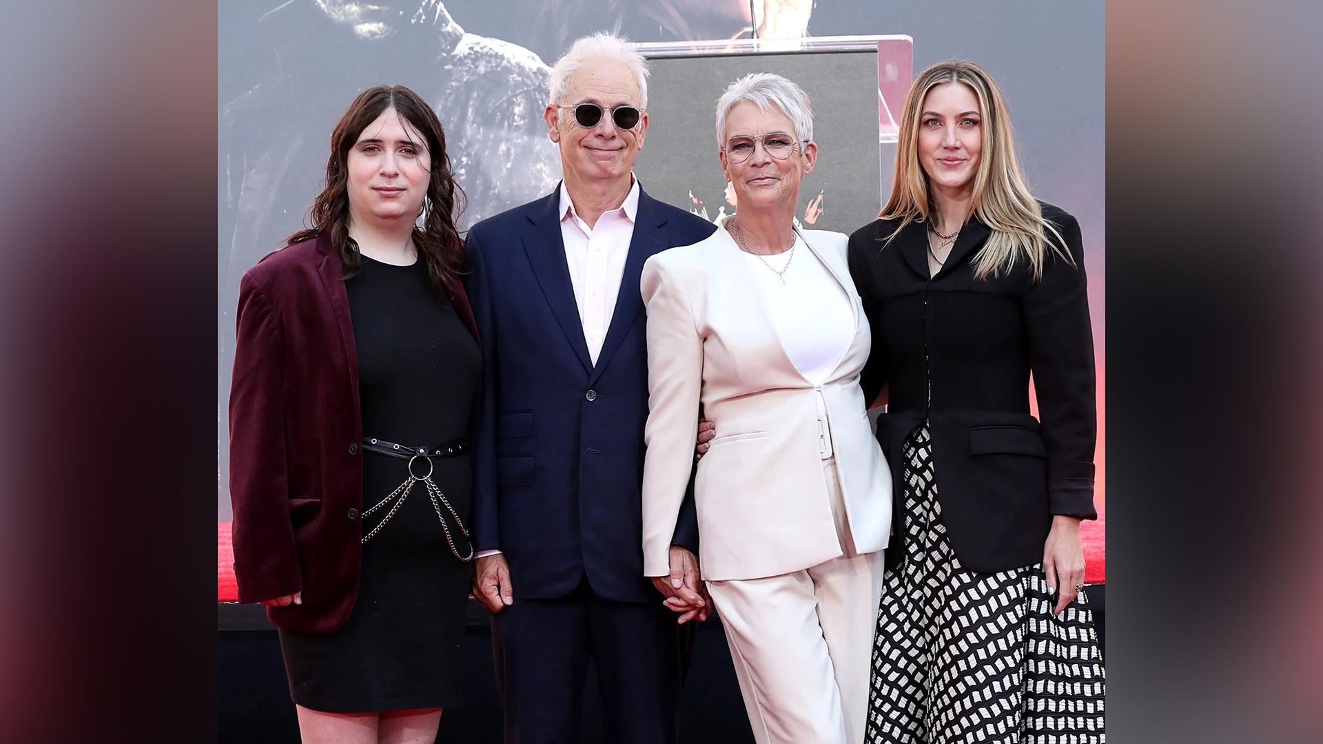 Jamie Lee Curtis cu soțul și copiii săi