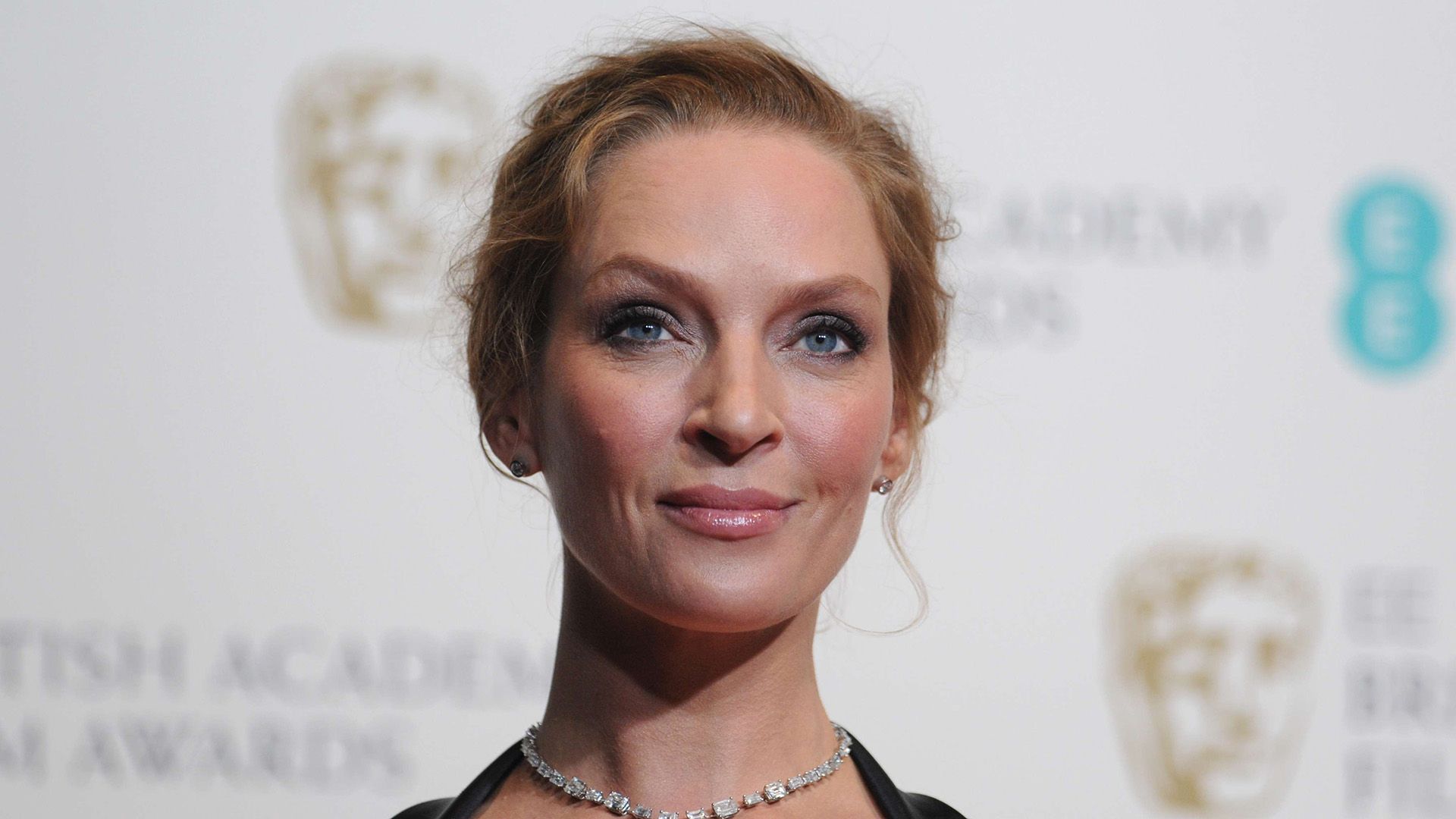 Actrița Uma Thurman prim-plan