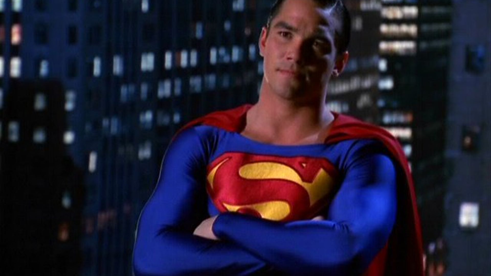 Actorul Dean Cain în rolul lui Superman