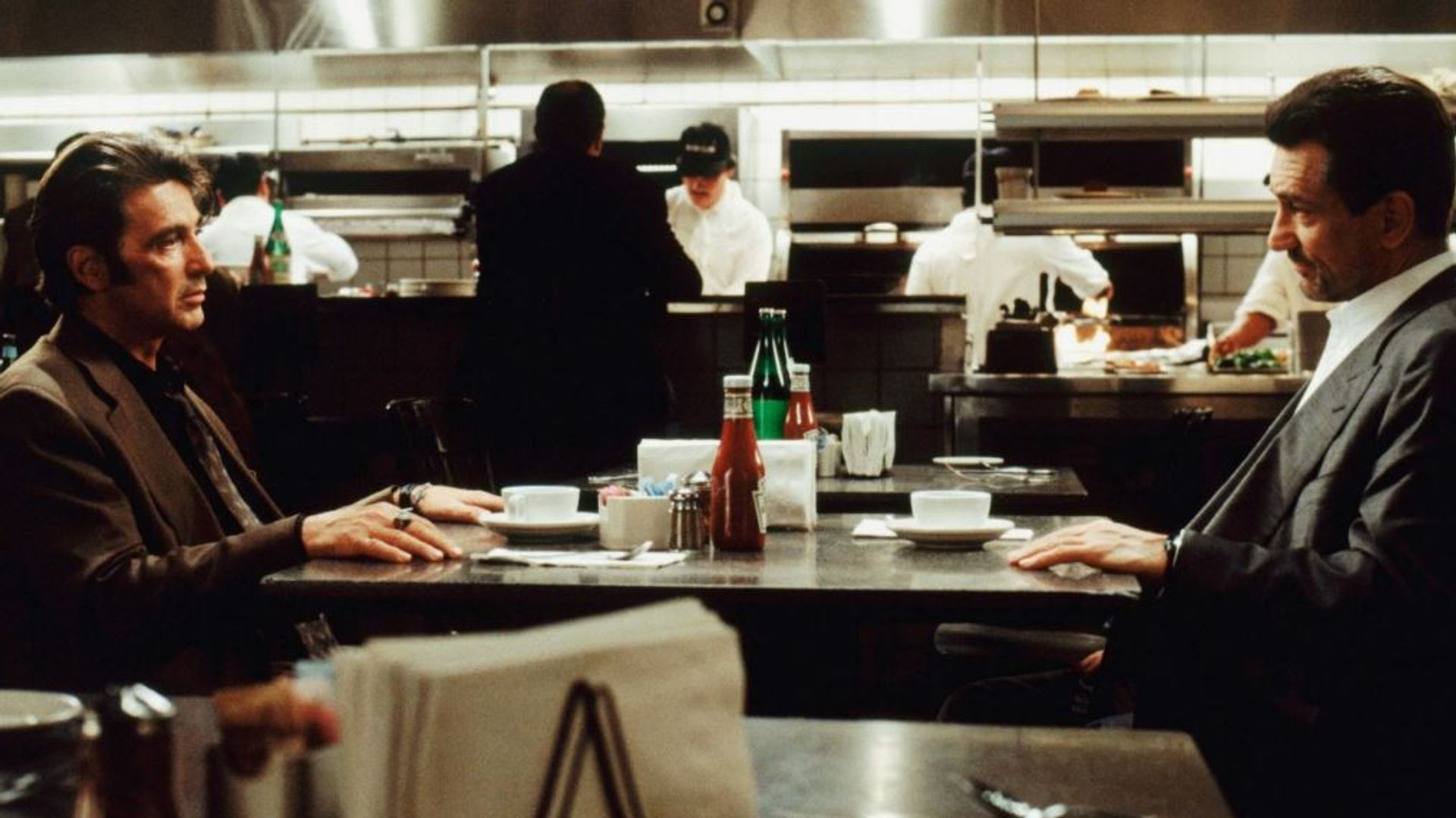 Al Pacino și Robert De Niro în Heat